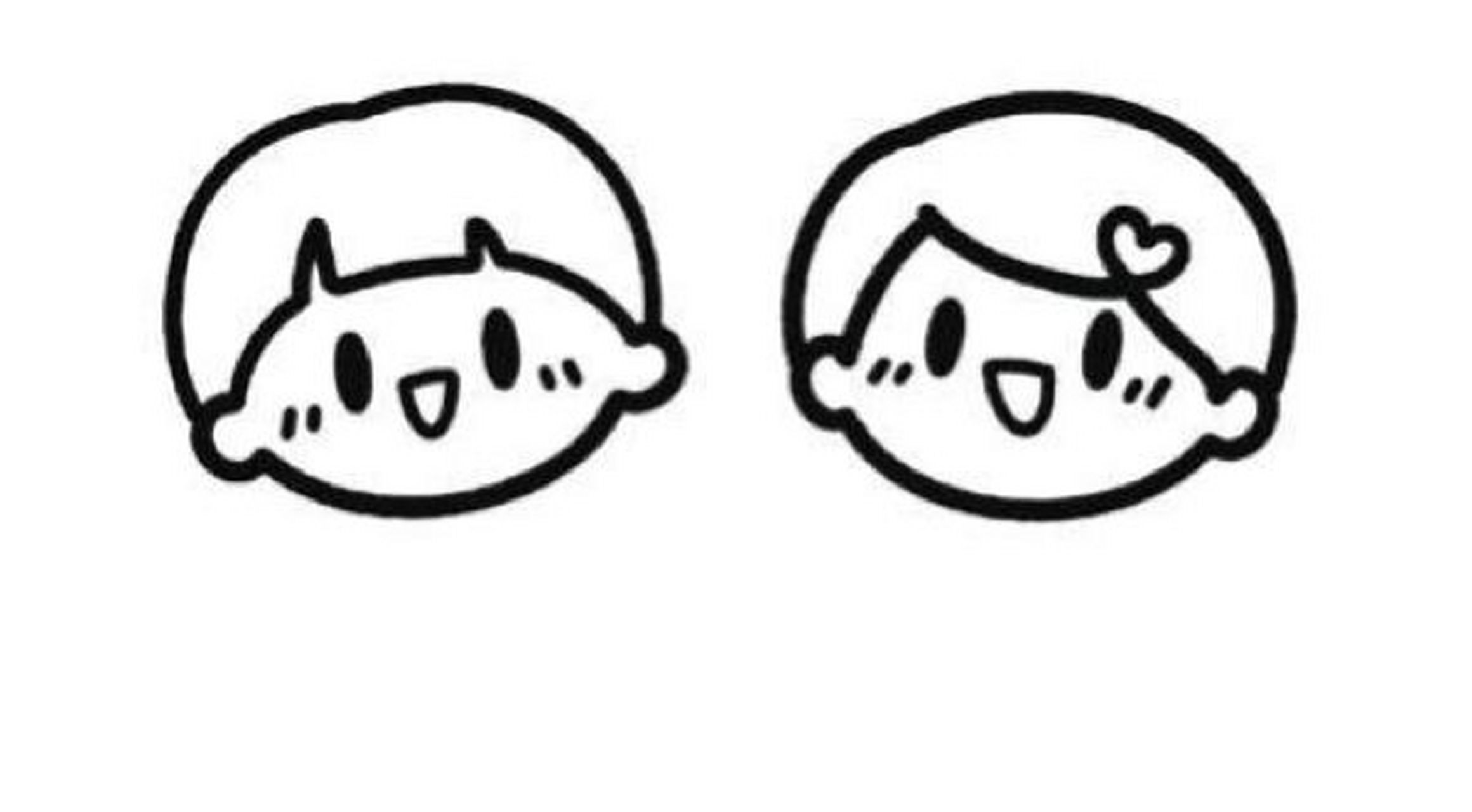 每日一画/简笔画教程/六一儿童节简笔画 76 画出头部和表情 77 在