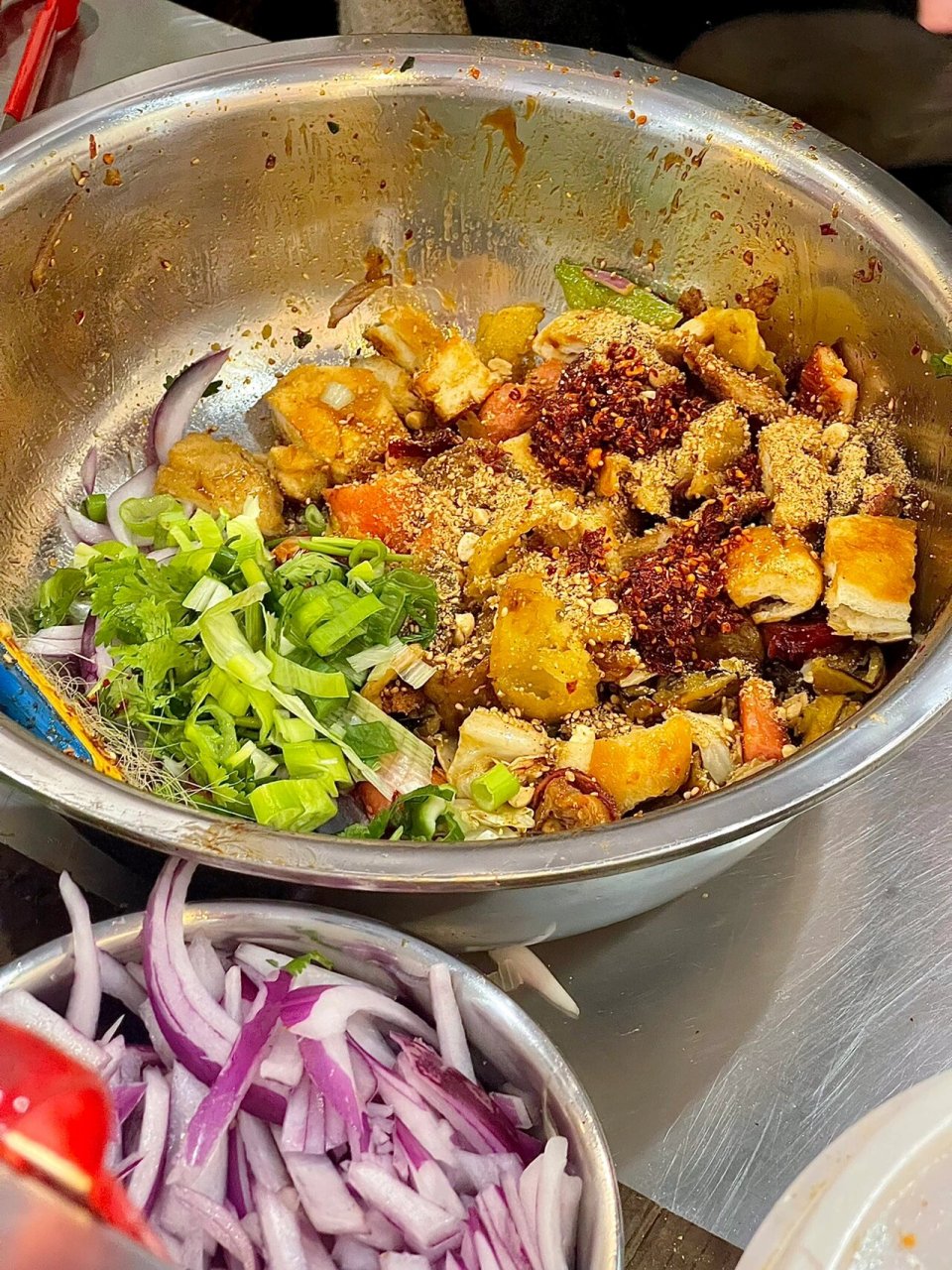 终于吃到临沂这家炸串拌饼了60156015嘎嘎好吃01 - 这家