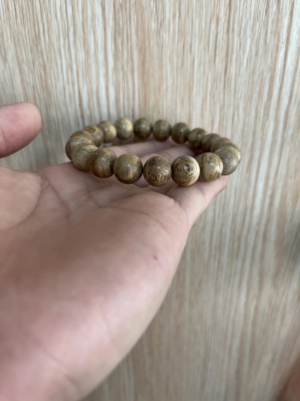 捡漏价29892海南尖峰岭水格沉香 1.0圆珠手串     淡清香