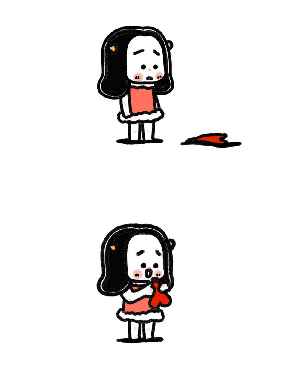 当真心被轻易戳破……#牛轰轰漫画##插画
