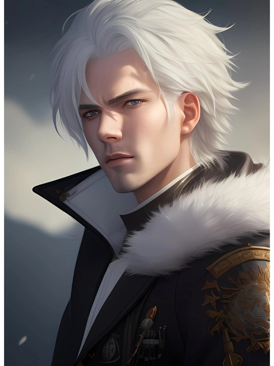 白发冷酷帅哥,帅弟弟,帅大叔 #帅哥# #禁欲帅哥头像# #头像分享