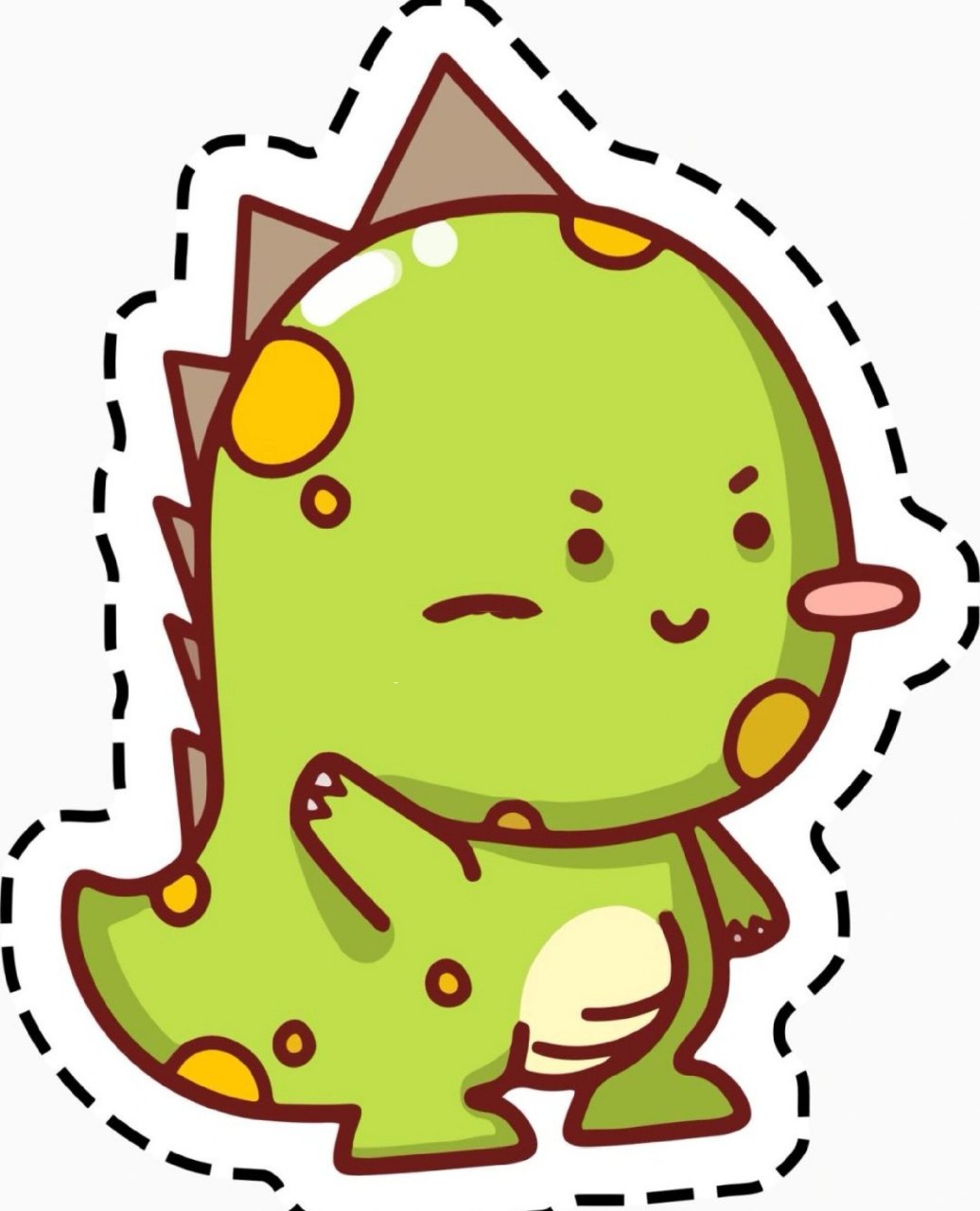 幼儿手工区|卡通小恐龙剪纸 家有恐龙迷03的小朋友看过来 ～ 一组超