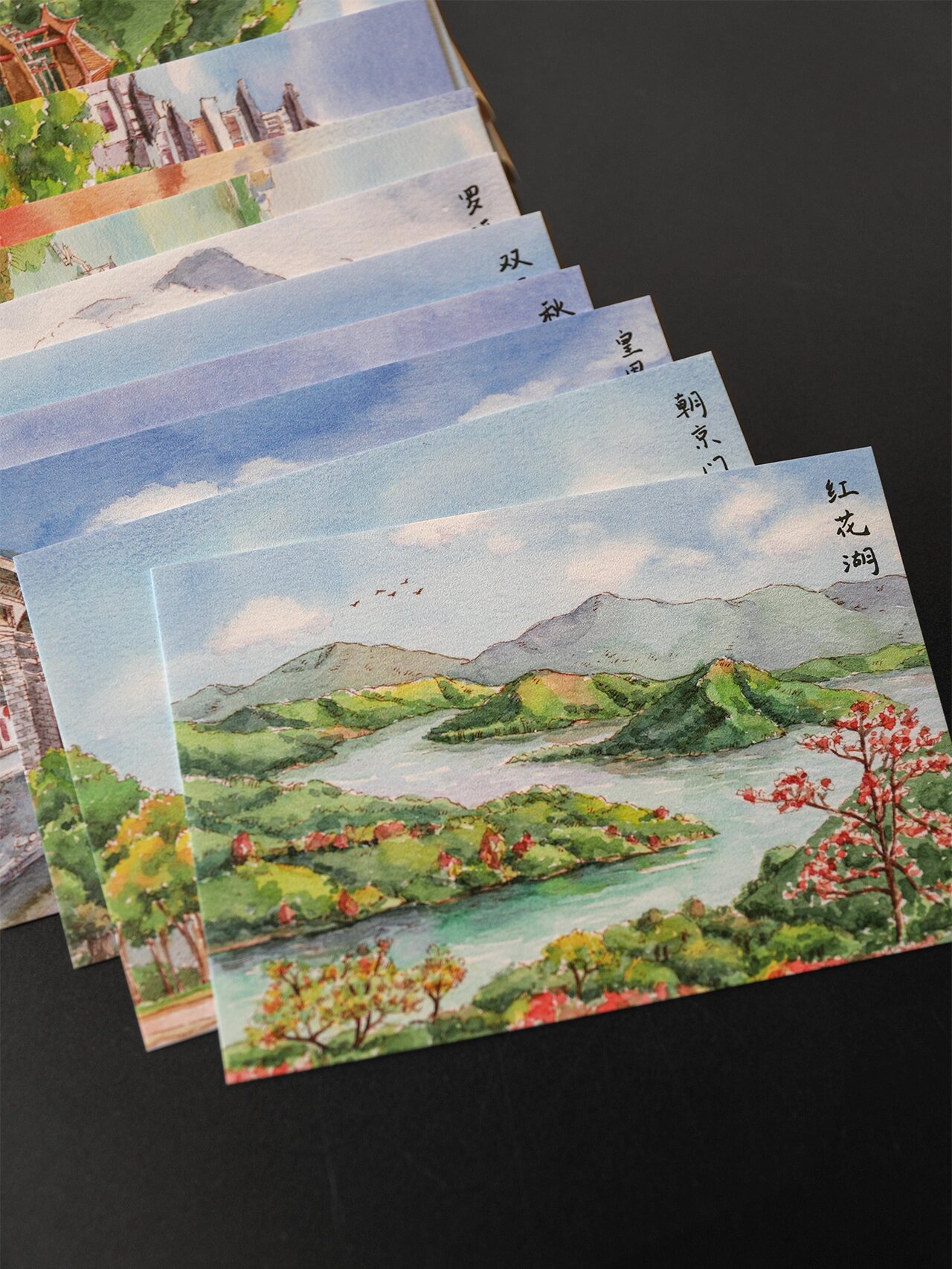 《我爱惠州》系列水彩手绘明信片 于上野書屋2周年&时光邮局1周年