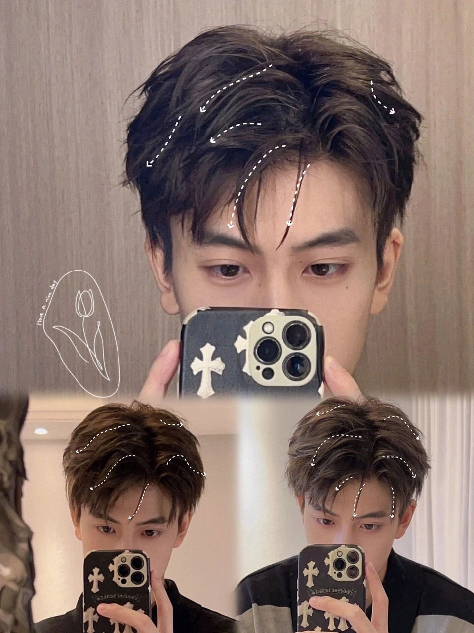 要尝试一下的发型:蝴蝶微分川   2022火男生发型蝴蝶烫男生摩根烫推荐