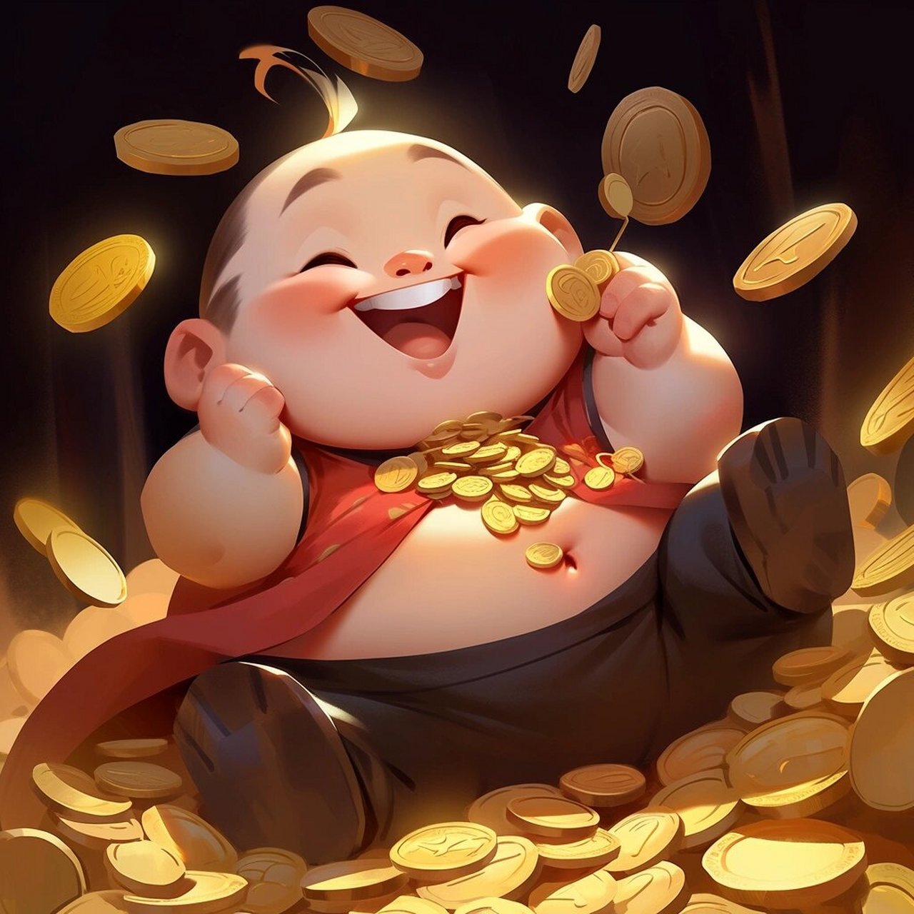头像|2024年招财童子头像 迎新年,招财进宝!