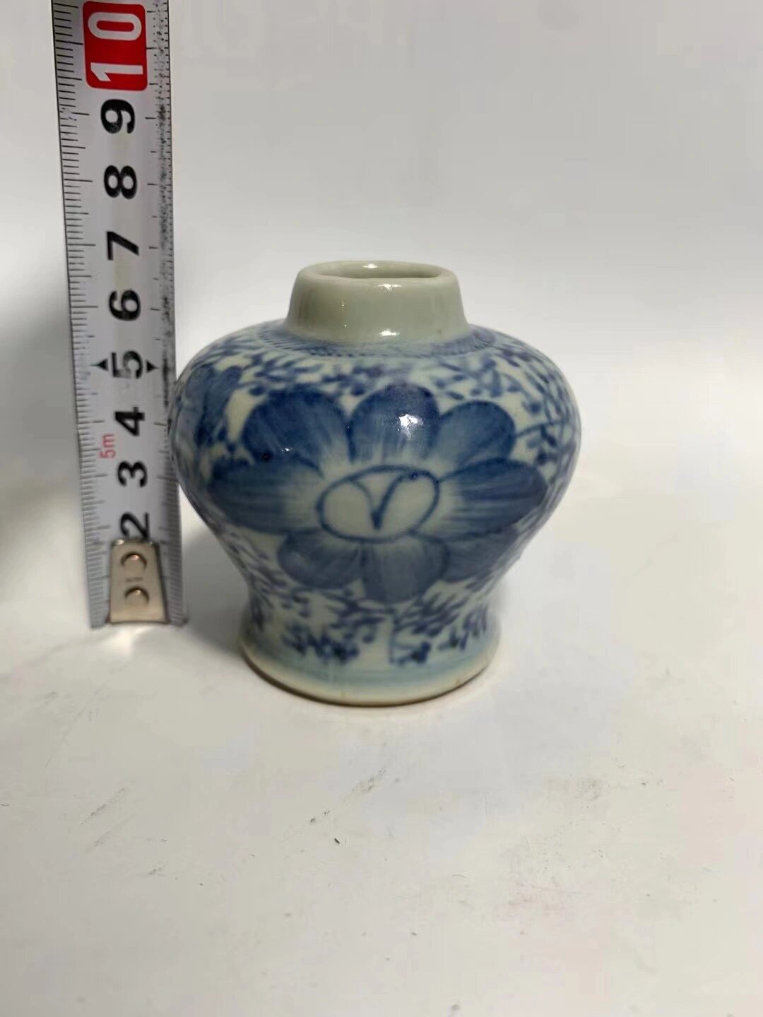 雍正,青花天字罐,传统大开门,非常少见