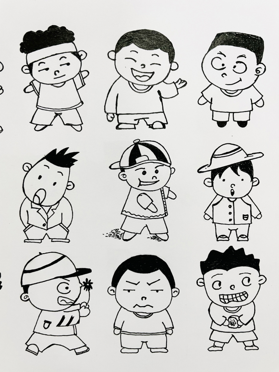 小男孩儿人物简笔画(小男孩儿人物简笔画大全)