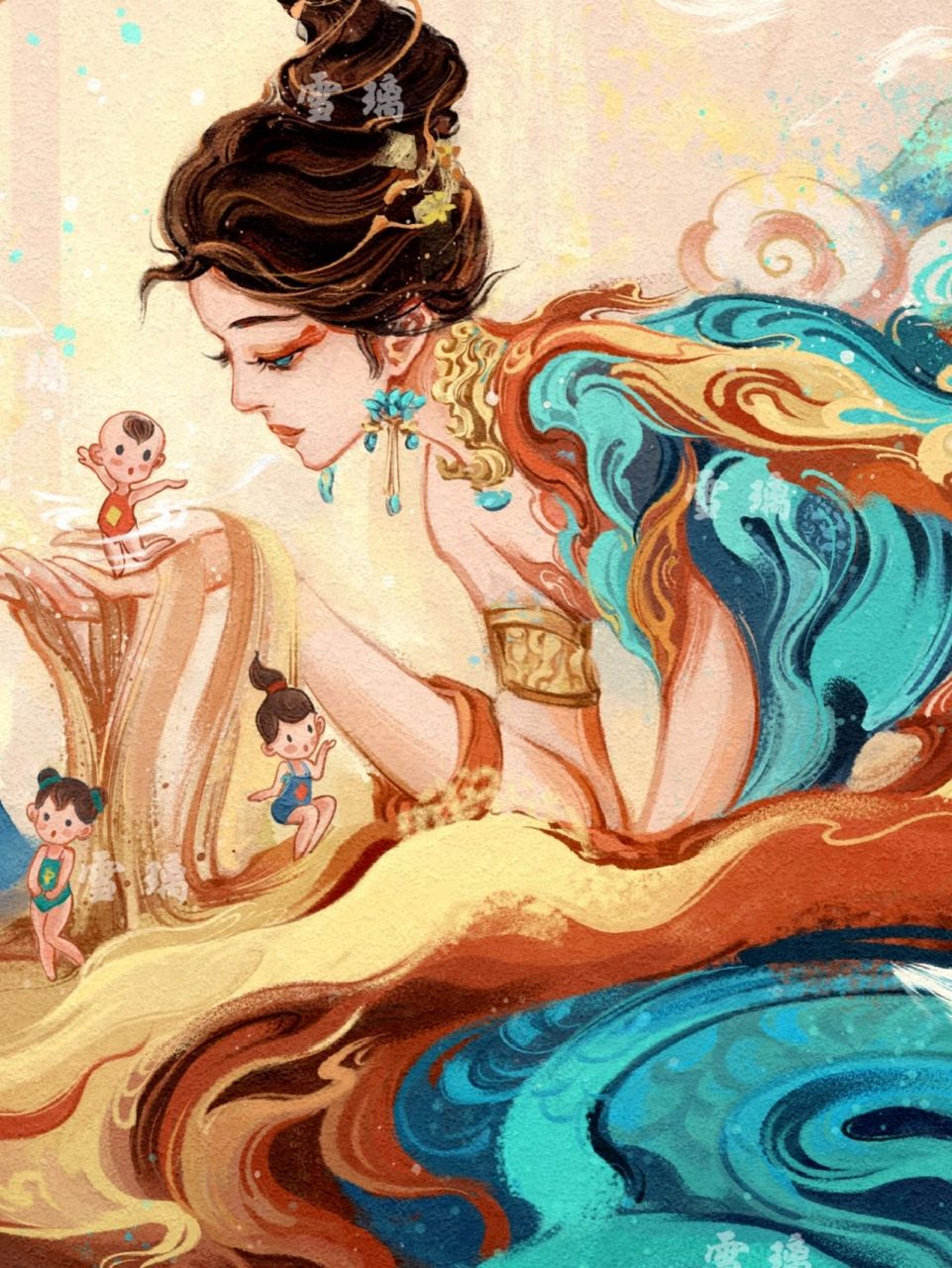山海经丨女娲造人 女娲～大地之母,创世女神