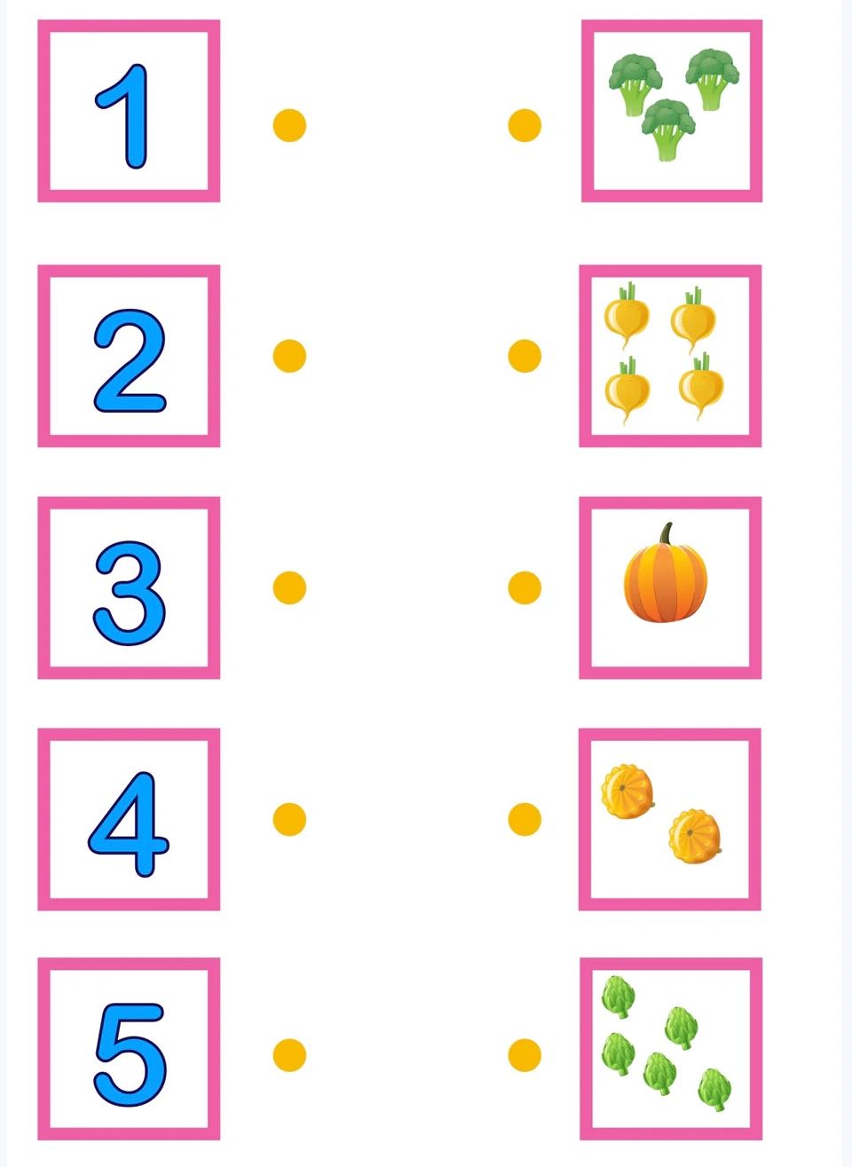 数字连线图片1-10教案图片