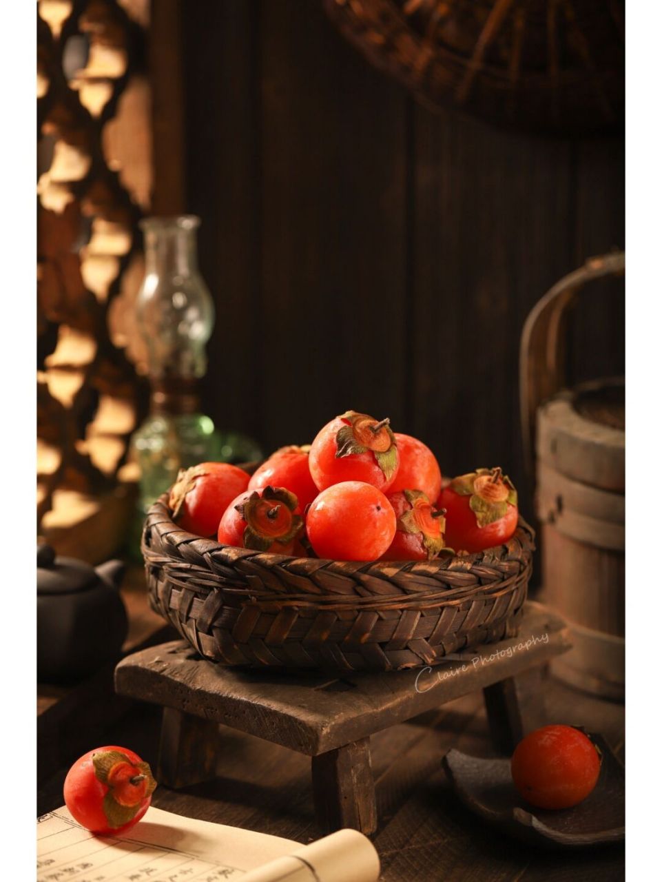 柿柿如意# #静物摄影# ##色彩静物# #柿子# #秋天# #摄影# #摄影