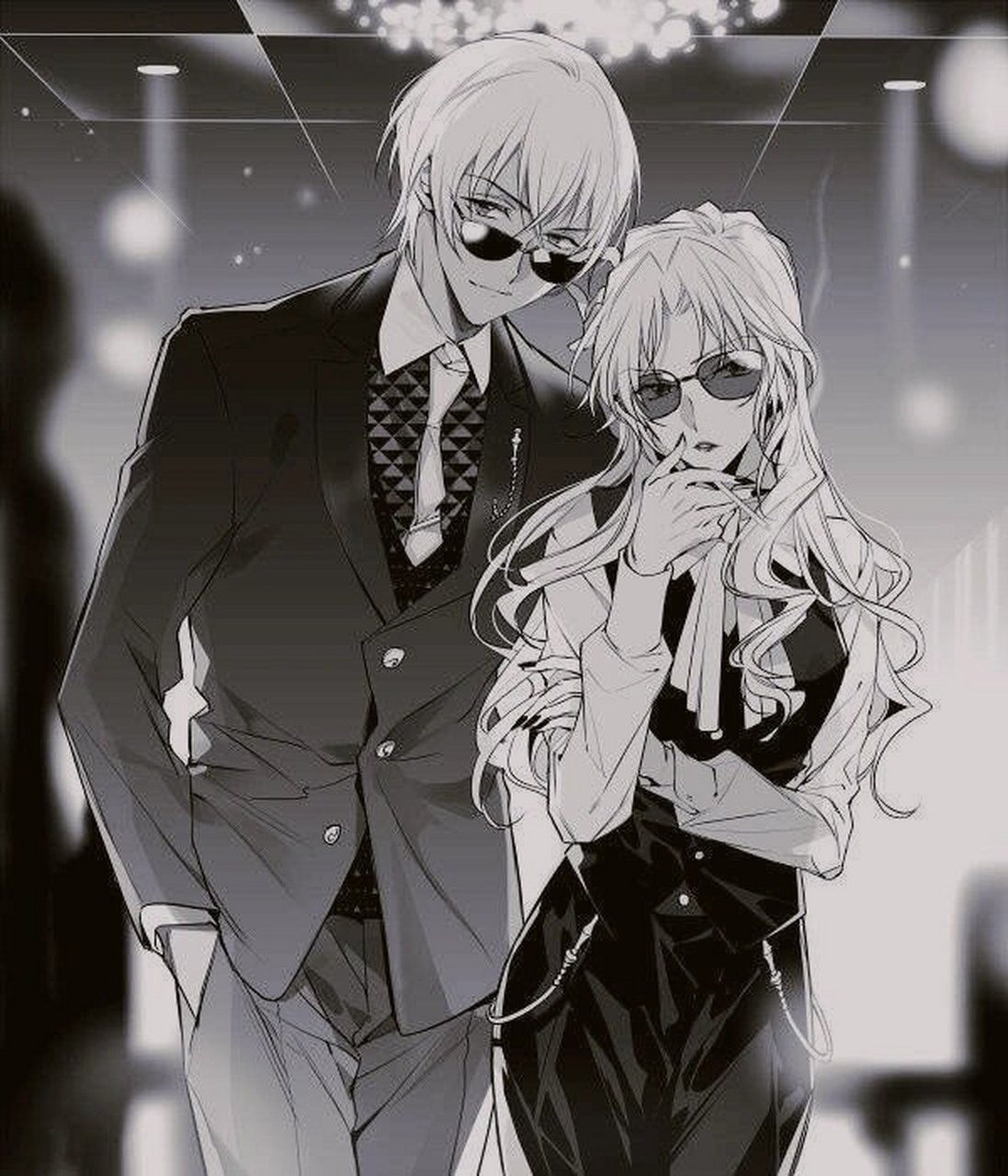 贝尔摩德and安室透的cp照 ,贝尔摩德和安室透的cp照,两人好甜啊!