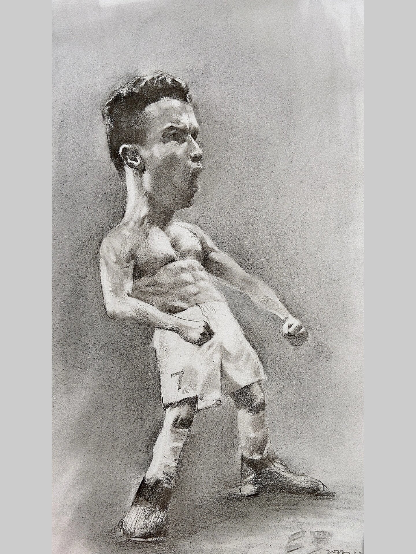 素描小速写|c罗系列(二)