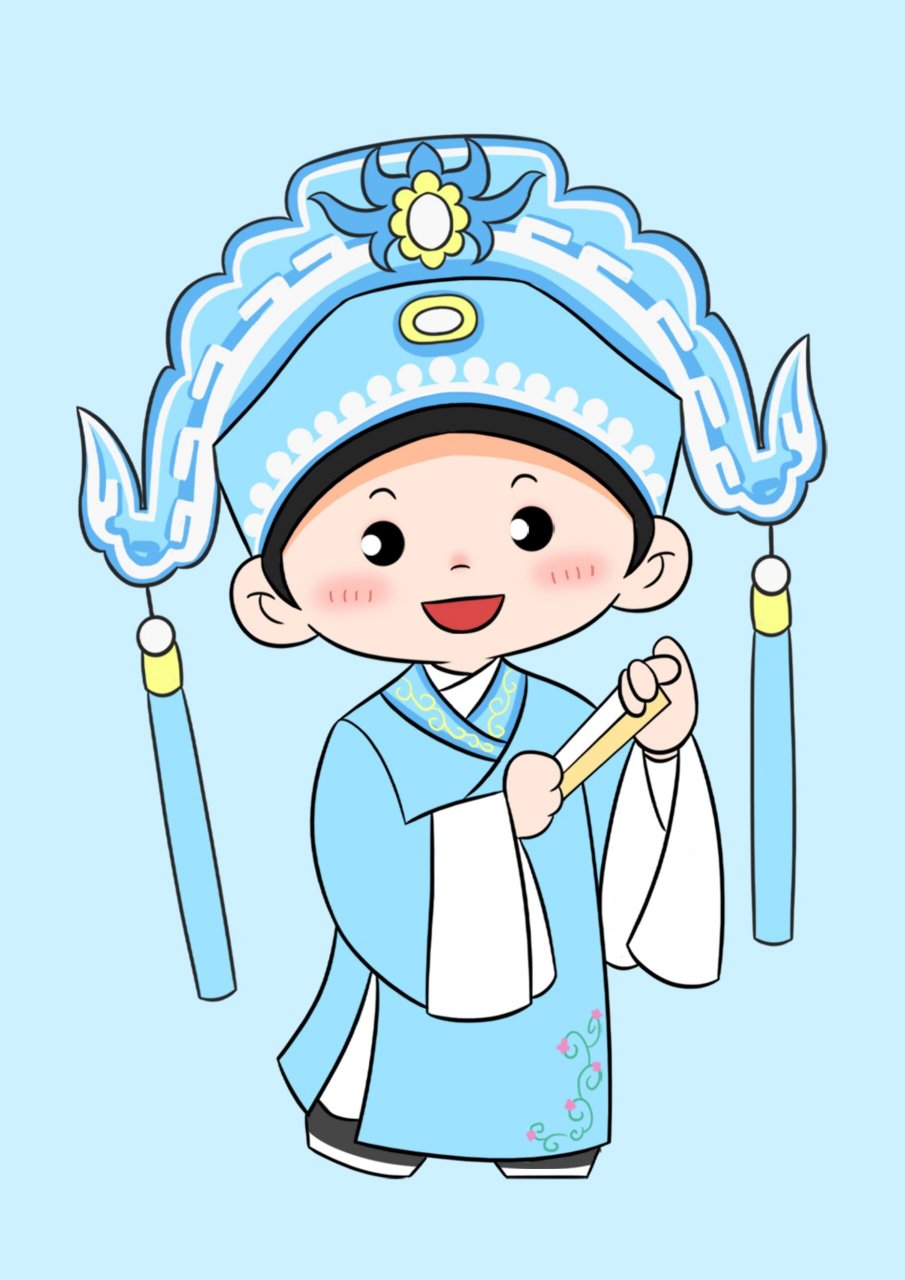 插画作品|中国戏曲q版人物96 中国戏曲代表人物96 豫剧——《九品
