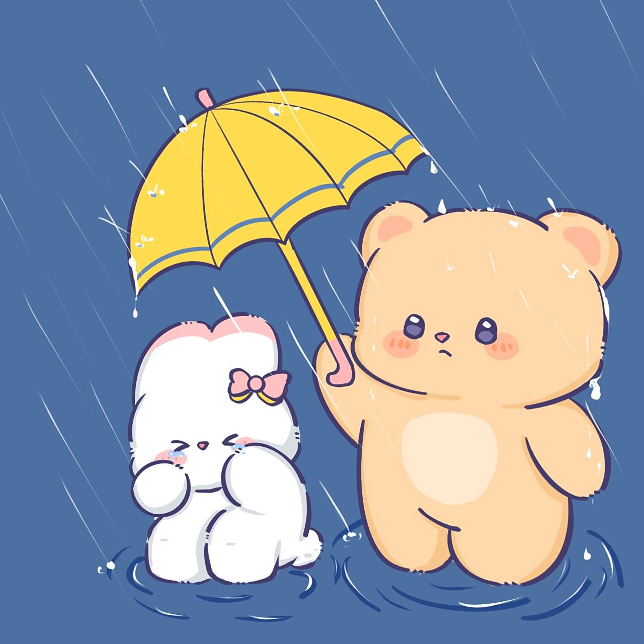 情侣头像|不要难过,小熊会无条件陪着你的 78不要哭泣,小熊会难过.