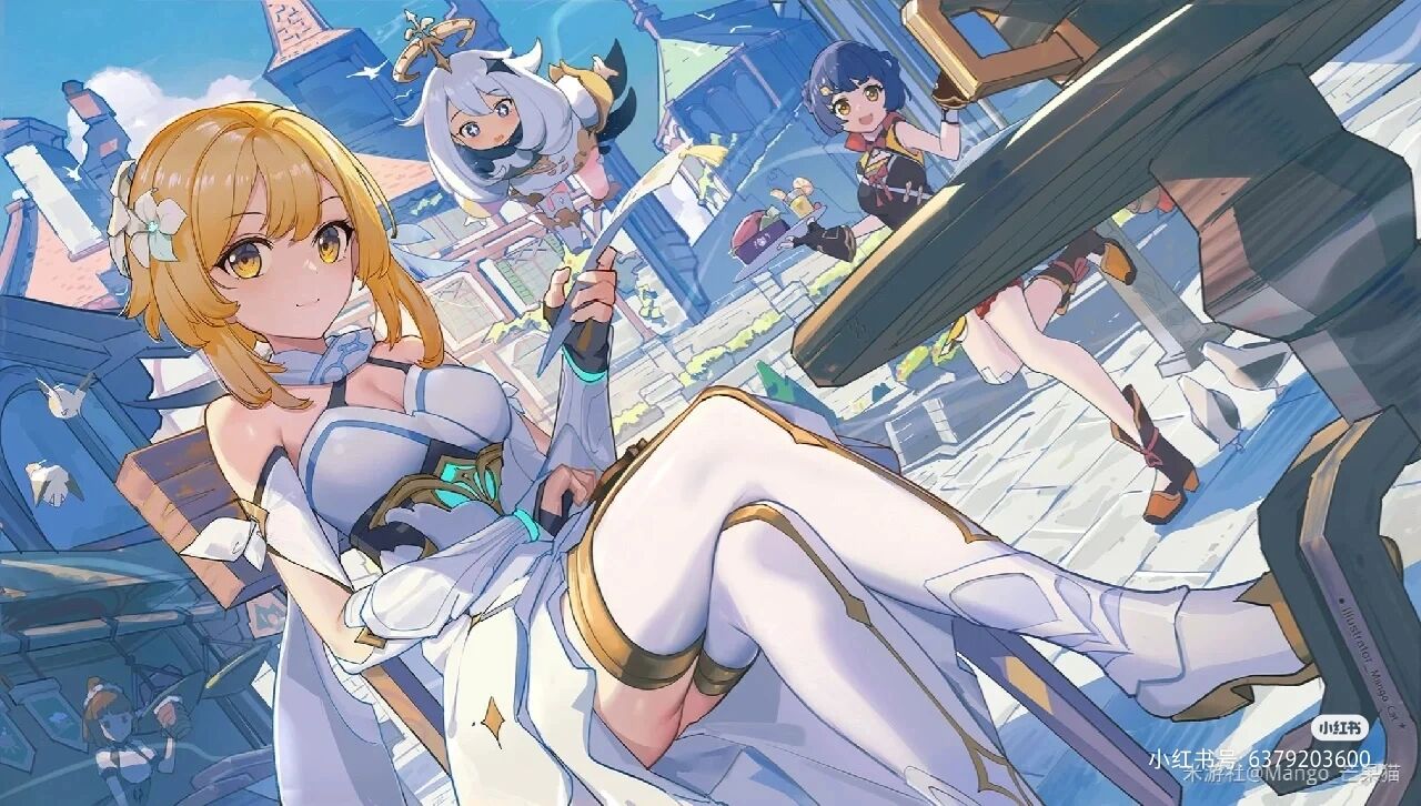 原神荧图片@夜未央时的动态