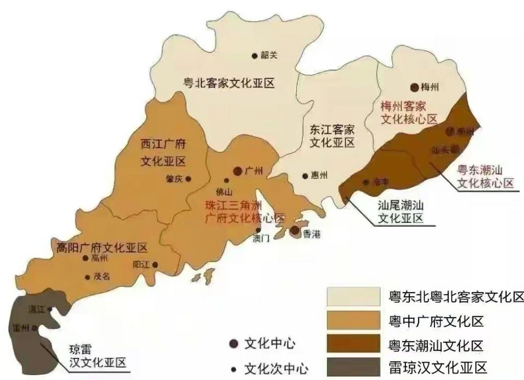 广东省的方言文化区分布一览! 广东的朋友你们的方言是什么呢?