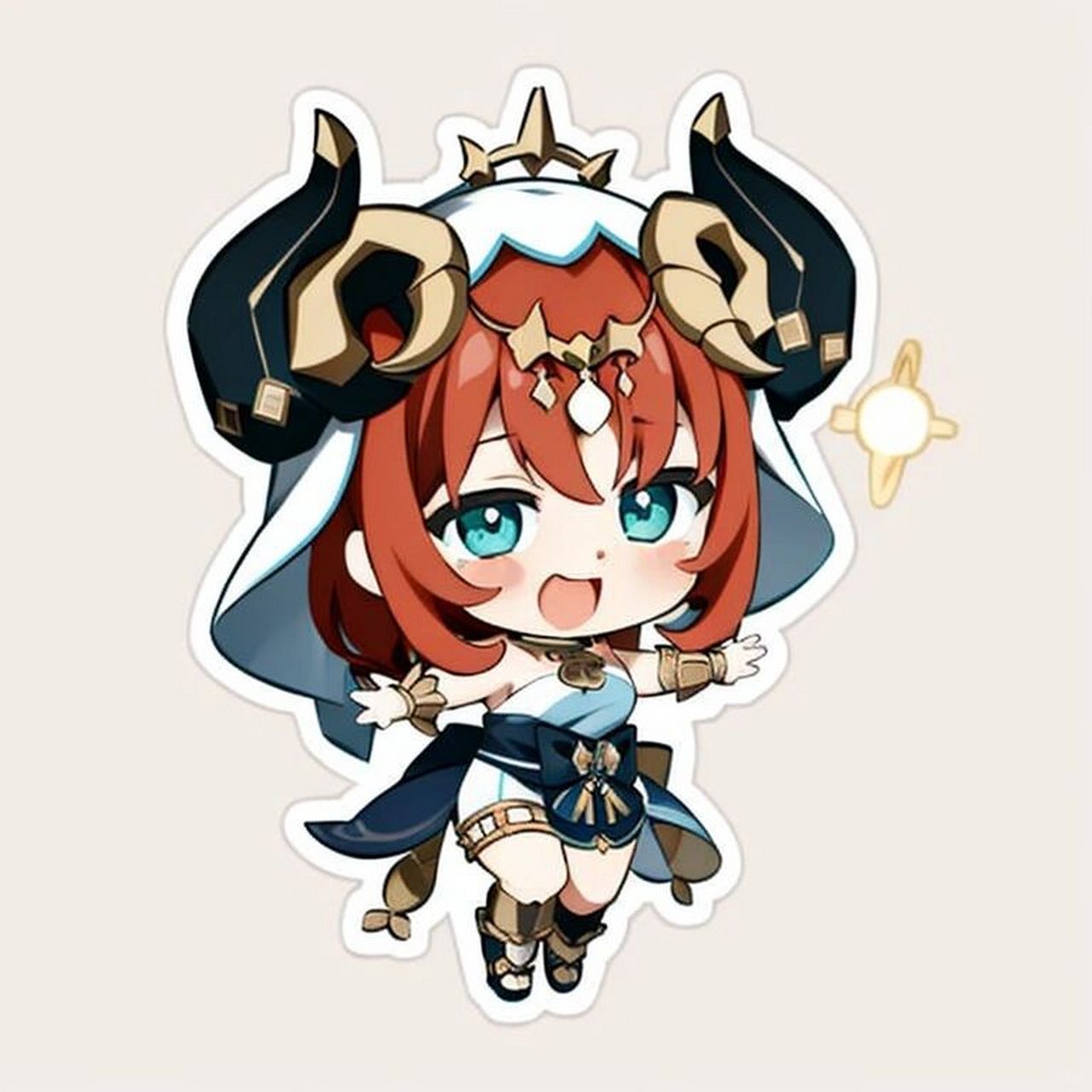 原神q版头像26:妮露 过几天就要新版本了,0命草神,120抽,要抽妮露还是