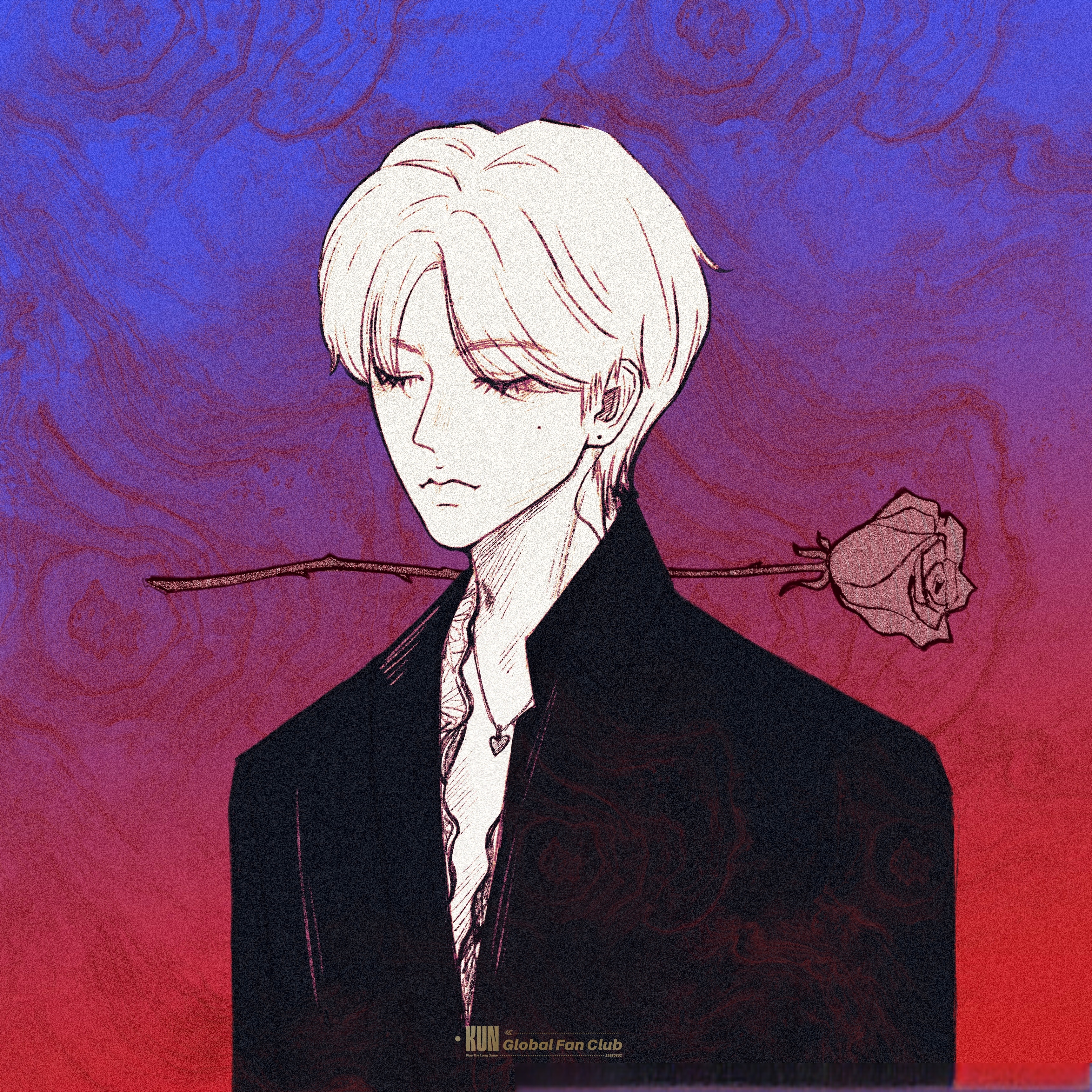 清晨蔓延黄昏 爱意玫瑰 赠予专属情人 情人—蔡徐坤 #蔡徐坤#