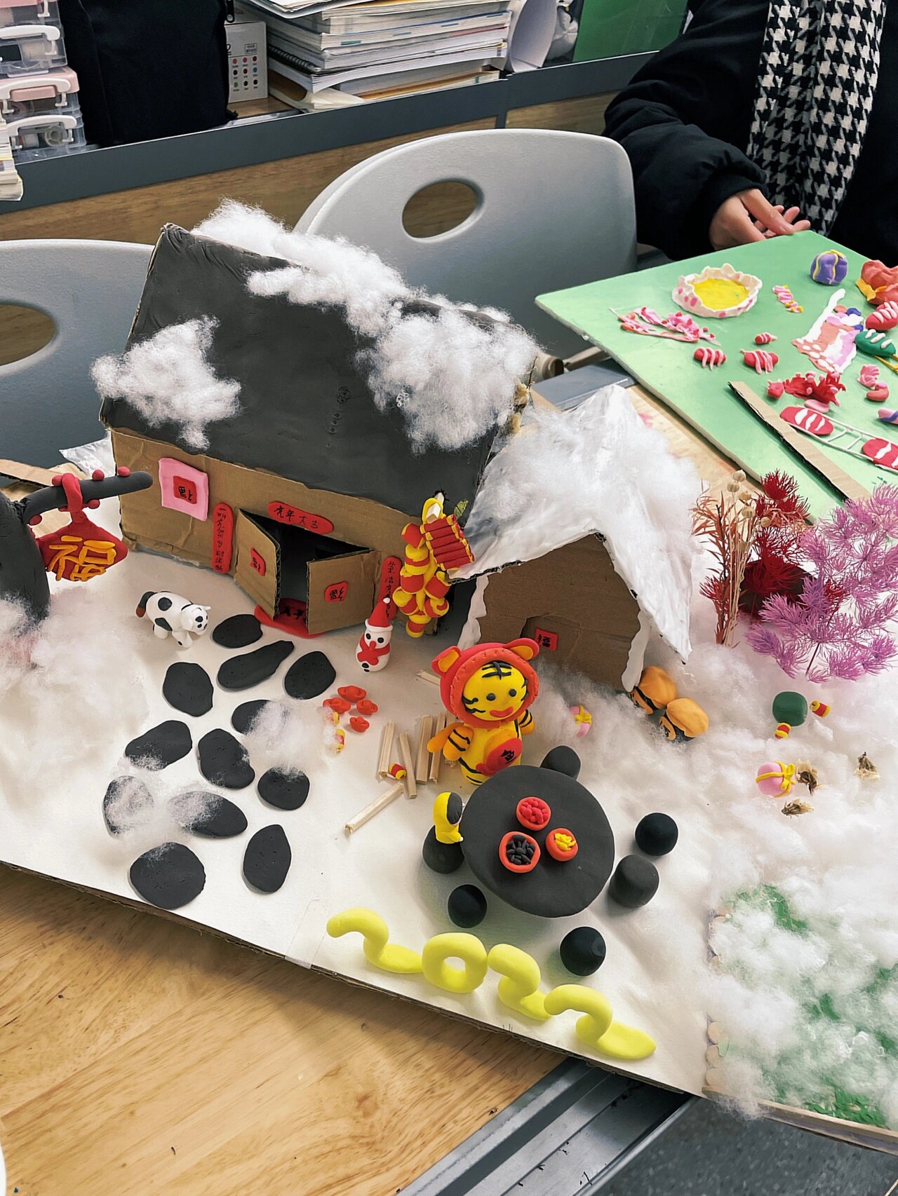 新年主题超轻黏土手工作品 元旦粘土