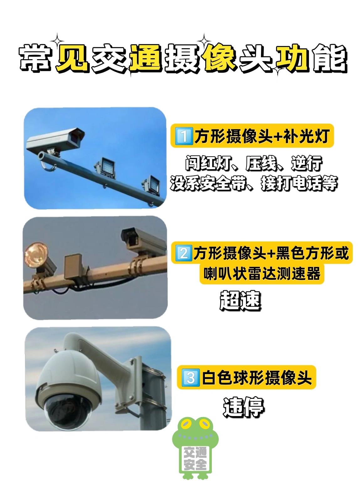 166道路监控摄像头,俗称"电子眼",边上会有补光灯.