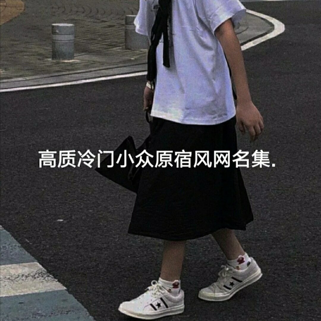 高质冷门小众原宿风网名集