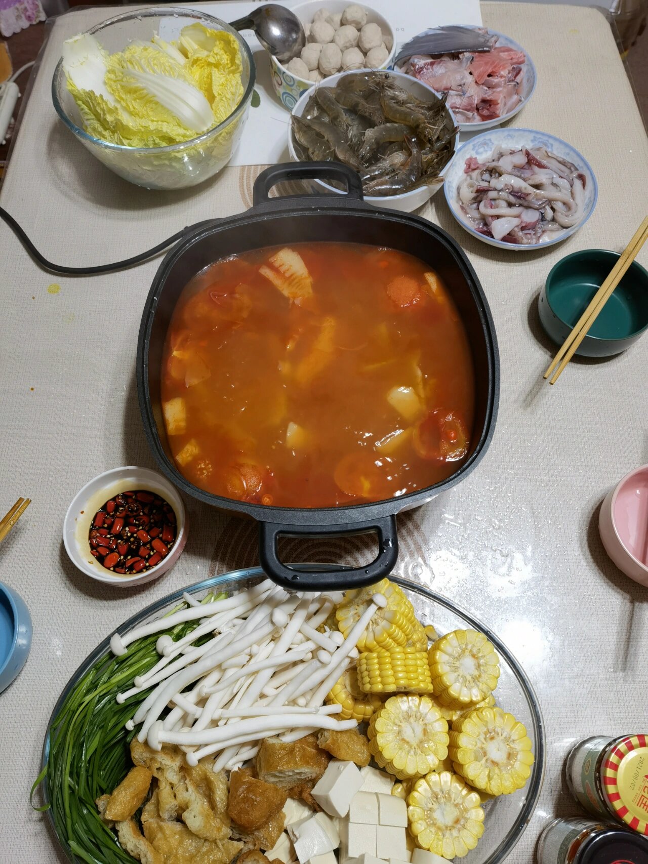 家庭自制番茄酸笋火锅97