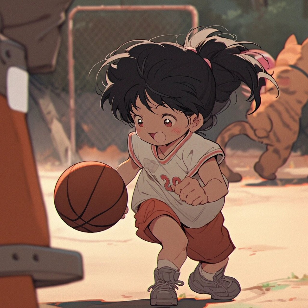 篮球少女头像动漫图片