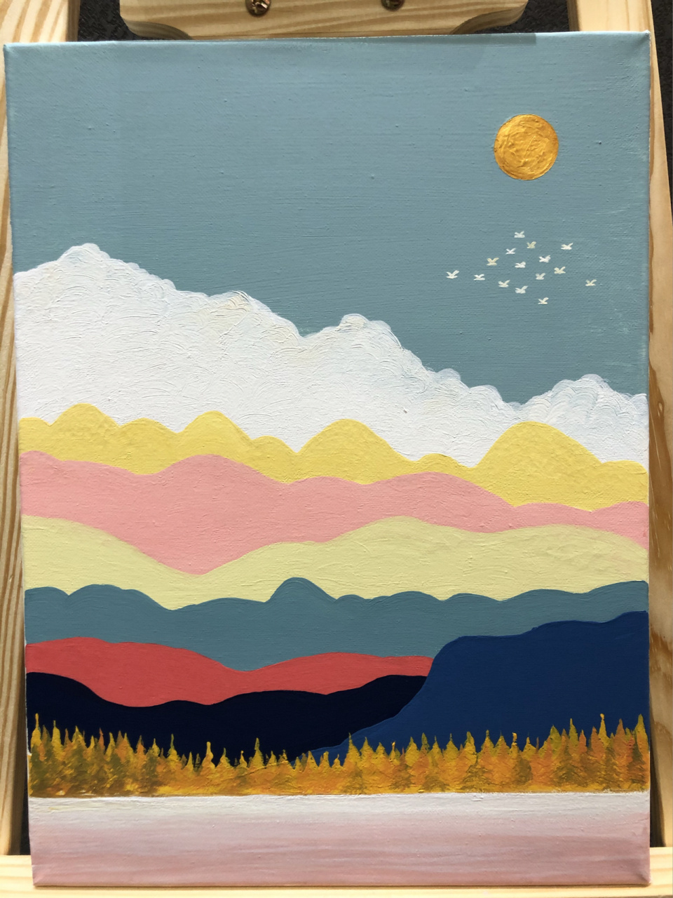 超级简单的装饰画 超级简单的水粉画,应该找配套的装饰画才行,这样都