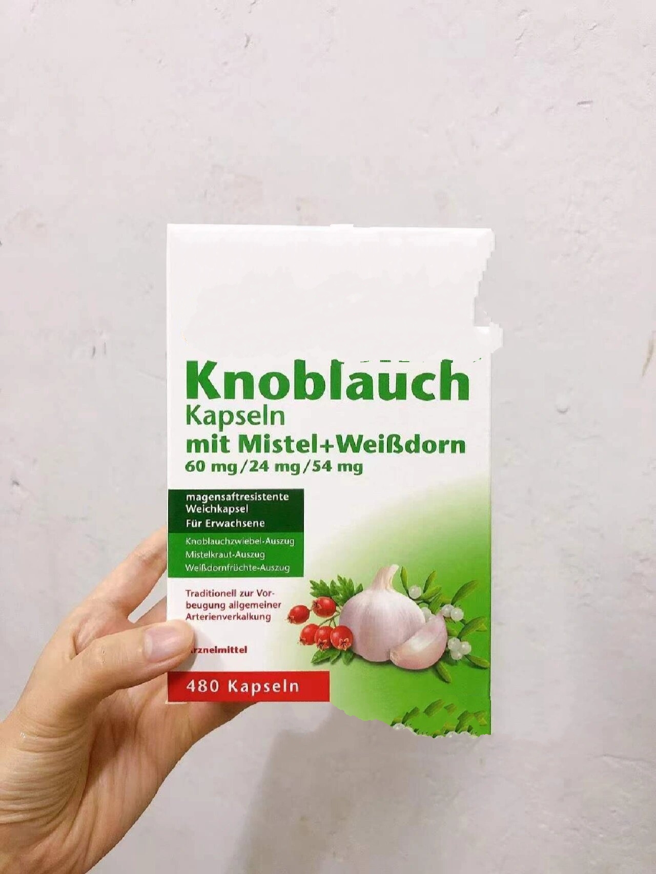 德国9990 doppelherz双心牌大蒜精(480颗),被称为地里长出来的"