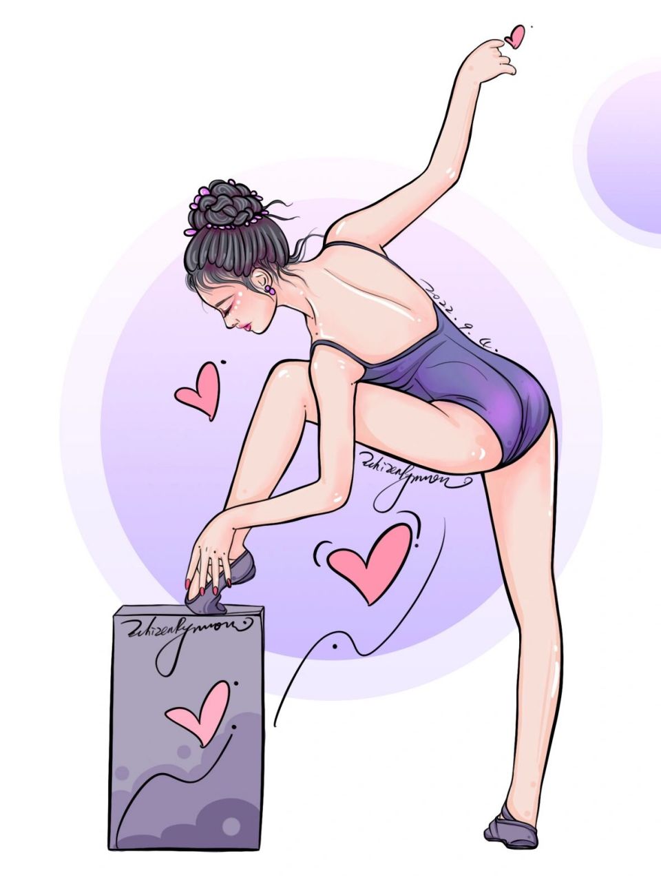原创手绘插画-性感舞者-我最美 #插画# #手绘# #插画分享# #原创