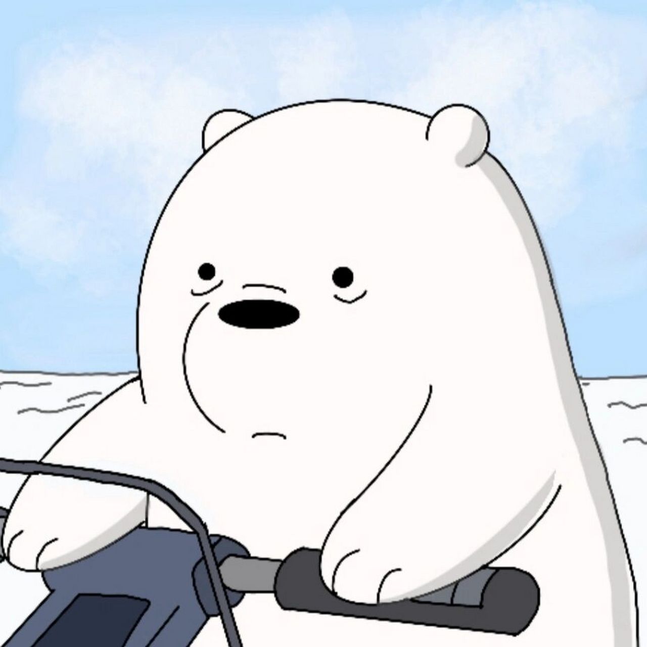 咱们裸熊头像 手绘 插画