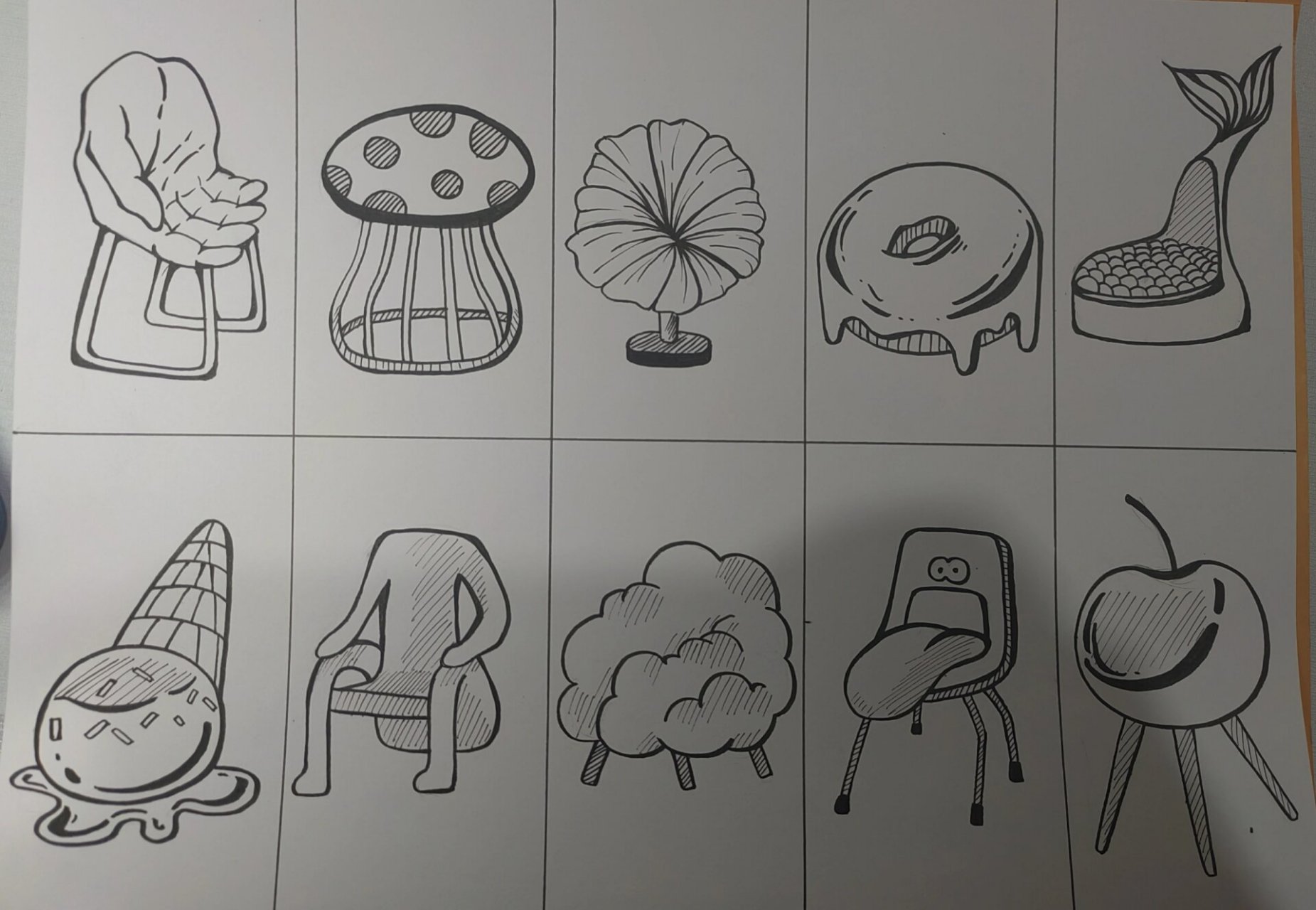 图形创意作业95各种各样的椅子