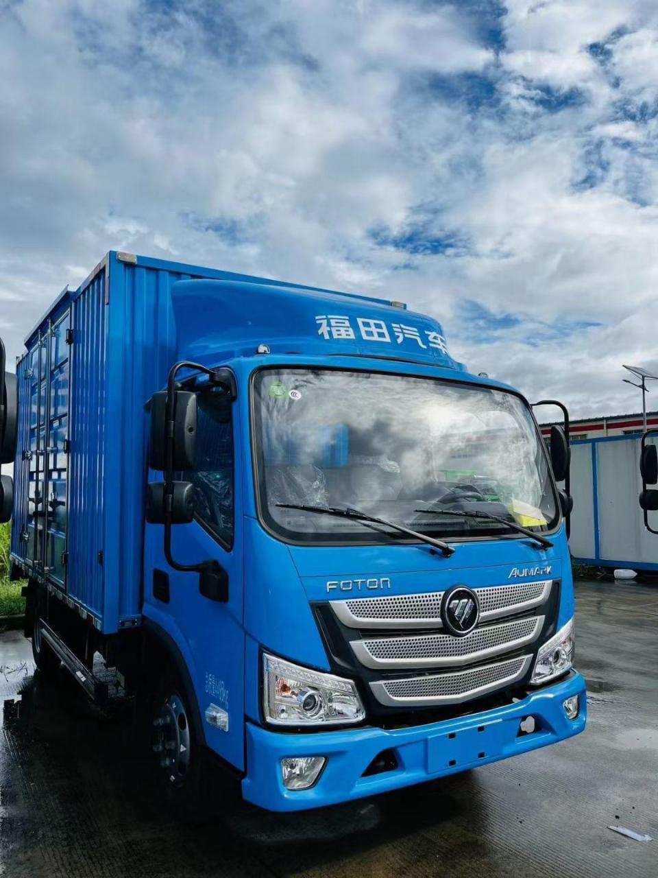 物流车定制款福田欧马可.物流车定制款 欧马可4.2米蓝色原厂箱车