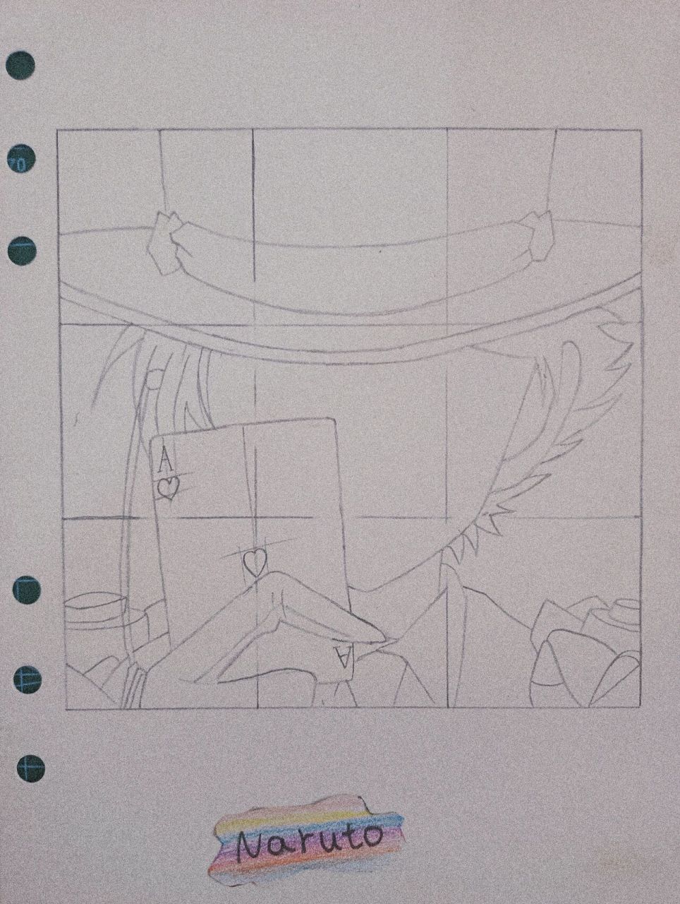 手把手教你画怪盗基德 画毁了,有点想撕画