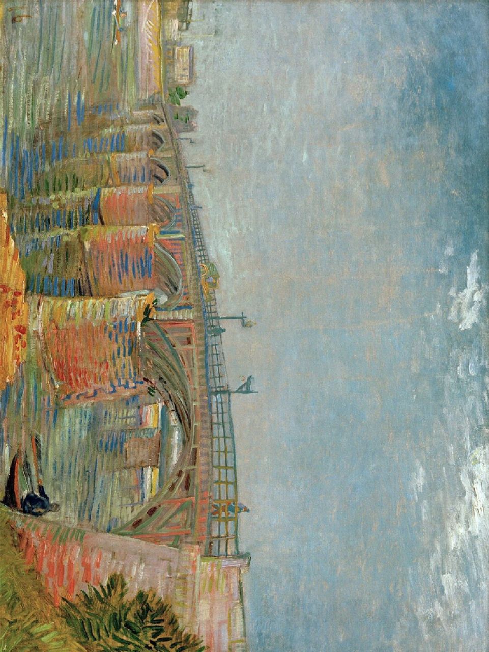 98名       称:《塞纳河上的桥》 94作       者:文森特·梵高