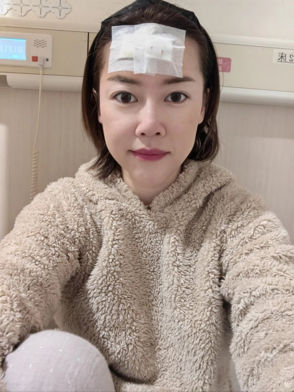 额骨骨瘤手术恢复中 希望不要复发了