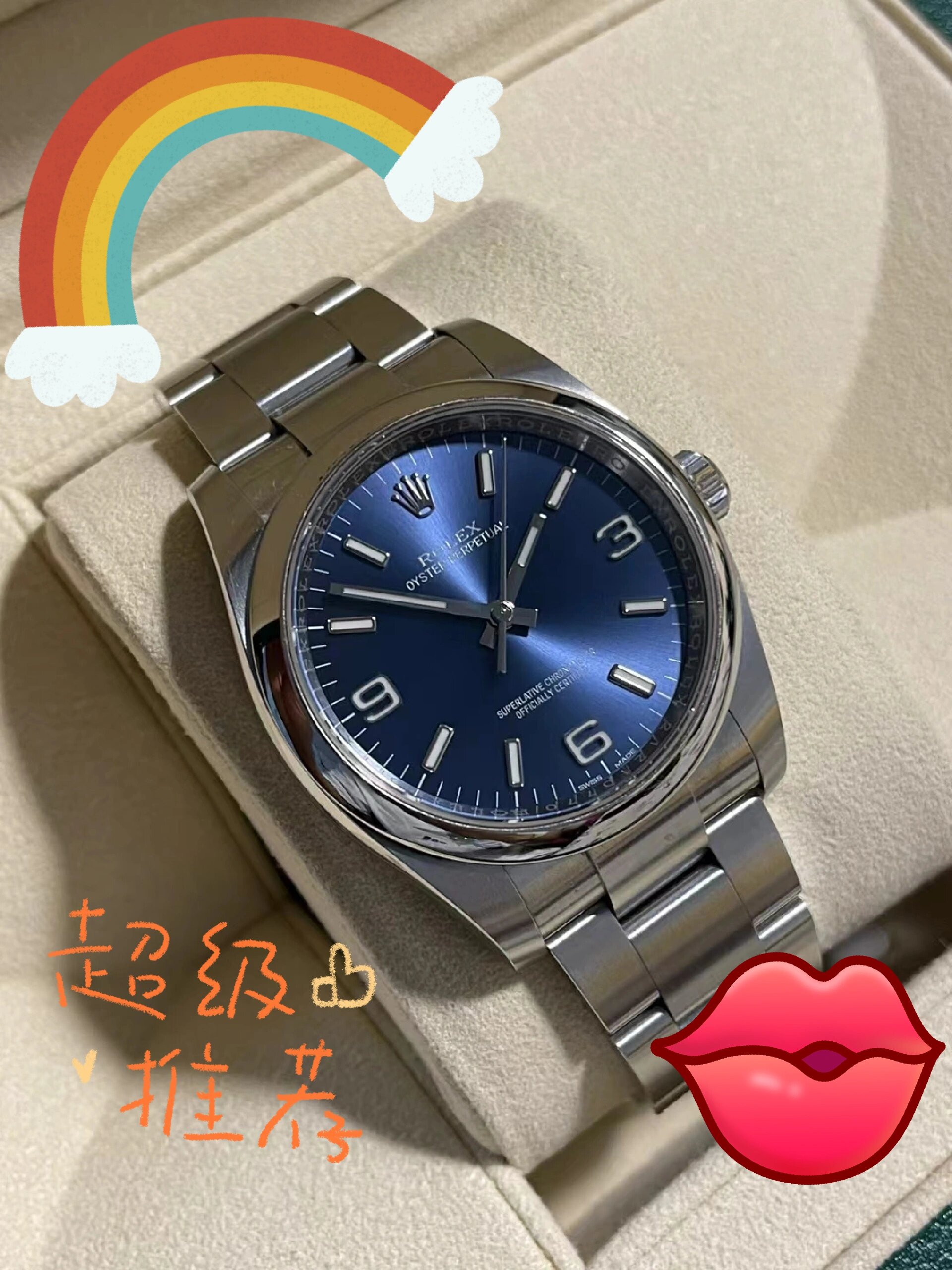 劳力士rolex蚝式恒动116000蓝97个性十足 劳力士蚝式恒动116000蓝盘