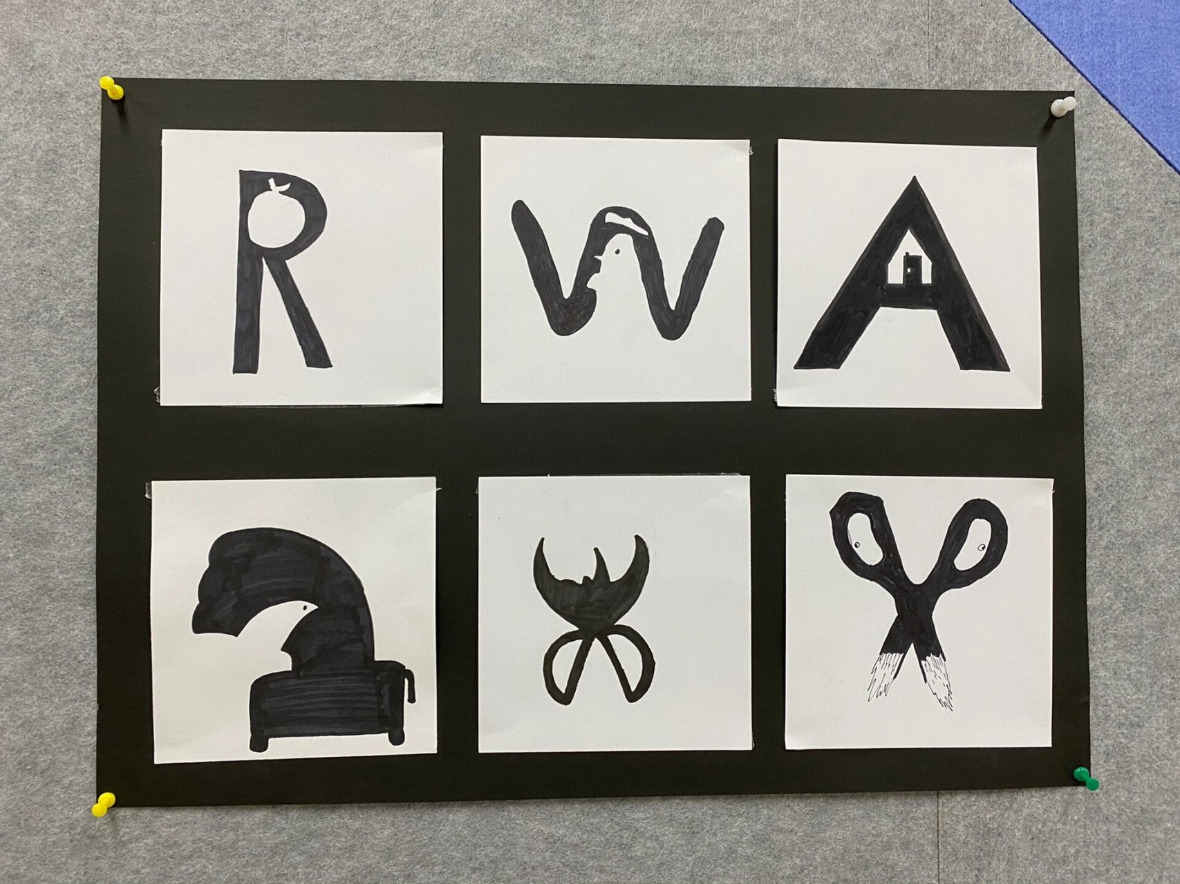 浙美版四年级美术《正负图形》1 #小学美术# #美术课堂# #美术作业