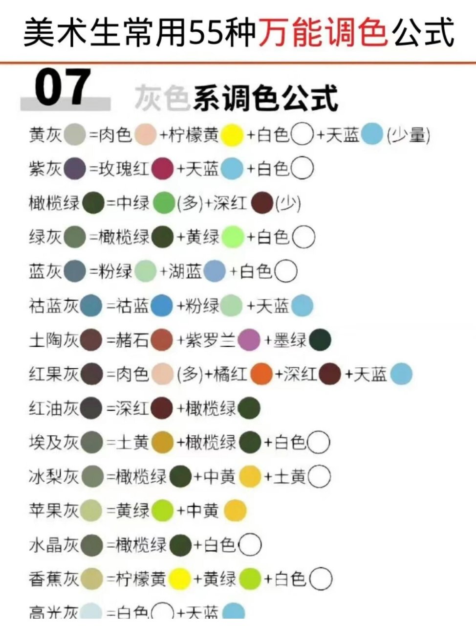 红黄蓝三原色的基础配色原理