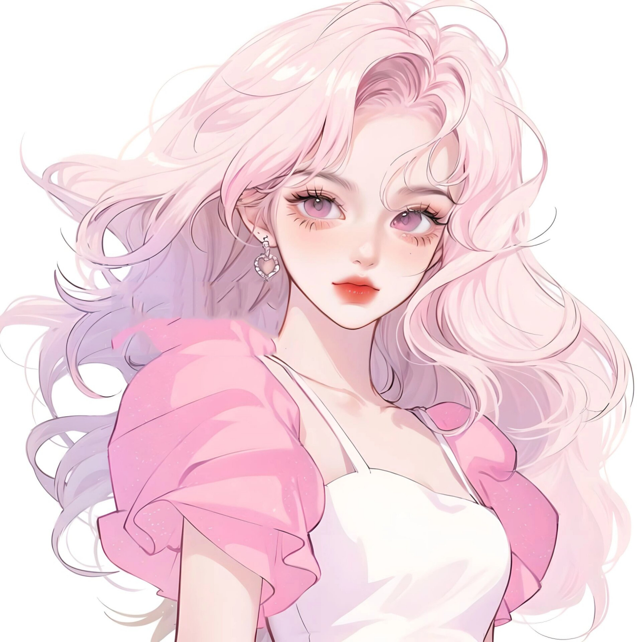 粉色系女生头像|闺蜜头像