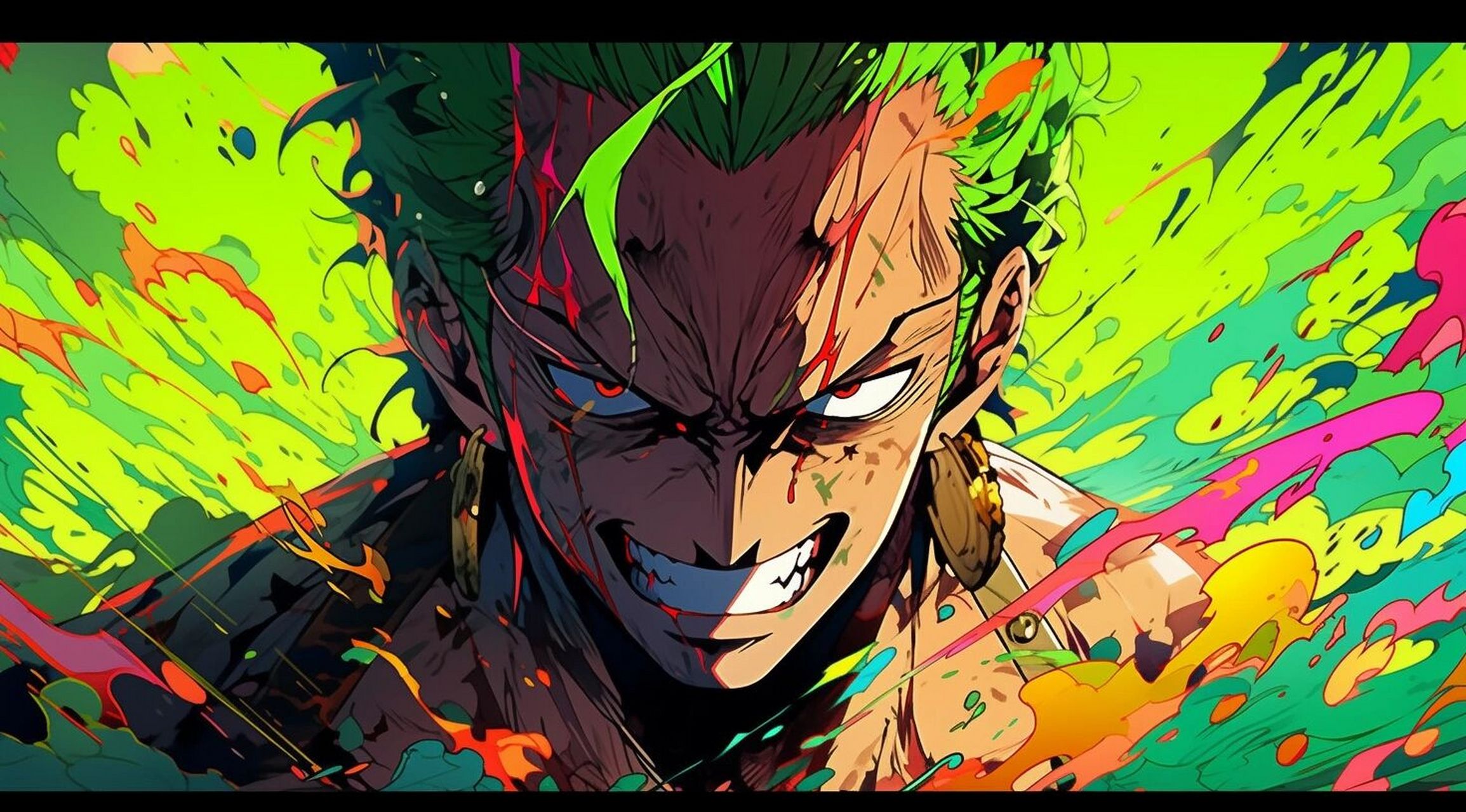 ipad壁纸|你无法拒绝的颜色|索隆 索大yyds one piece 人的梦想是不会