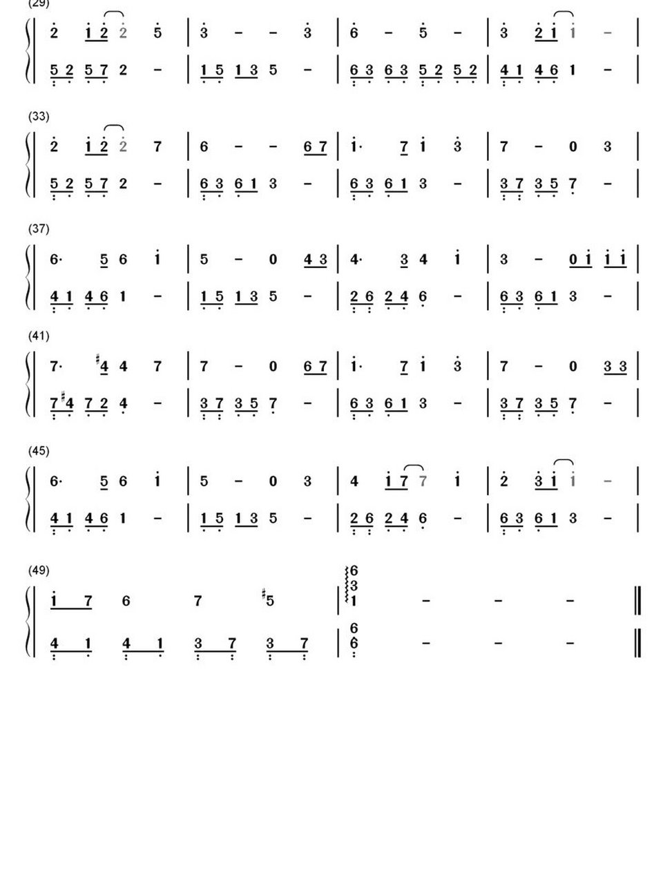 曲 | 《天空之城》钢琴简谱 "如果以后再也见不到,祝你早安午安晚安