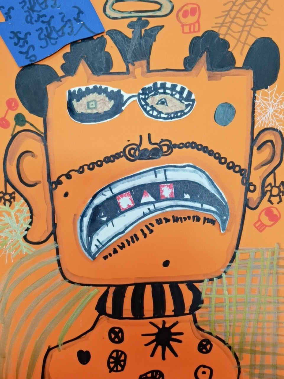 夸张的人(7-9岁创意儿童画) 课题《夸张的人》 教学目的 1:了解人物