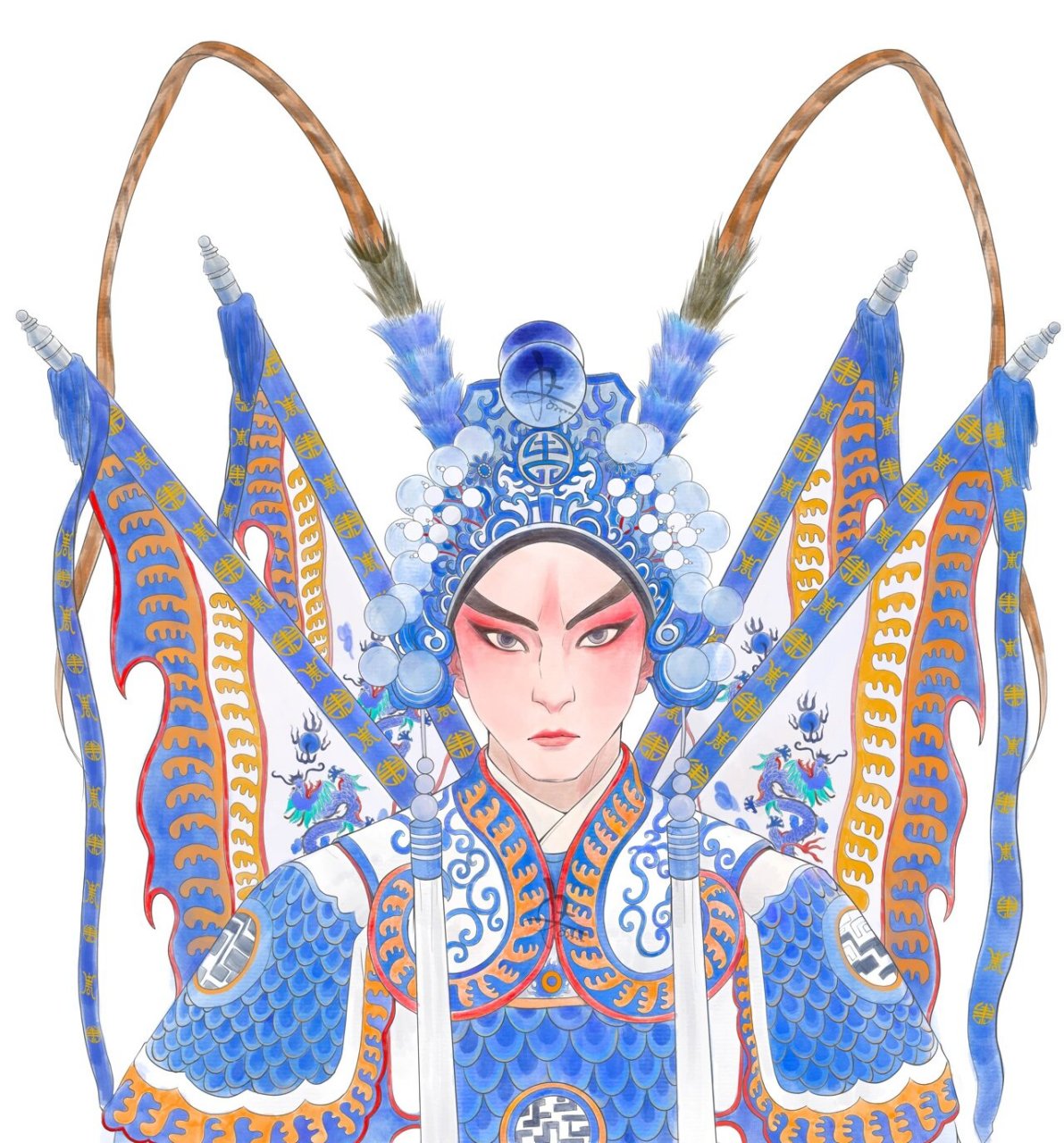 京剧·武生 画张不机械的