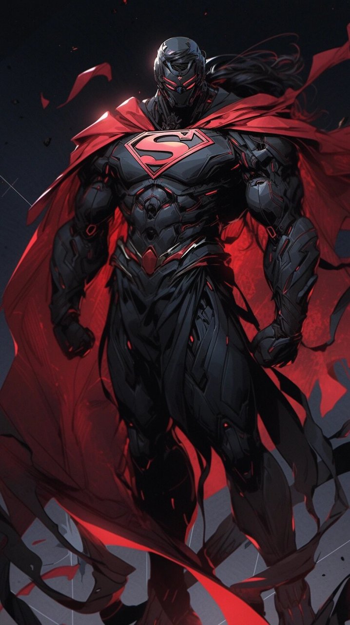 aigc|黑化超人|4k壁纸 #dc #超人 #蝙蝠侠大战超人 #正义联盟扎导版