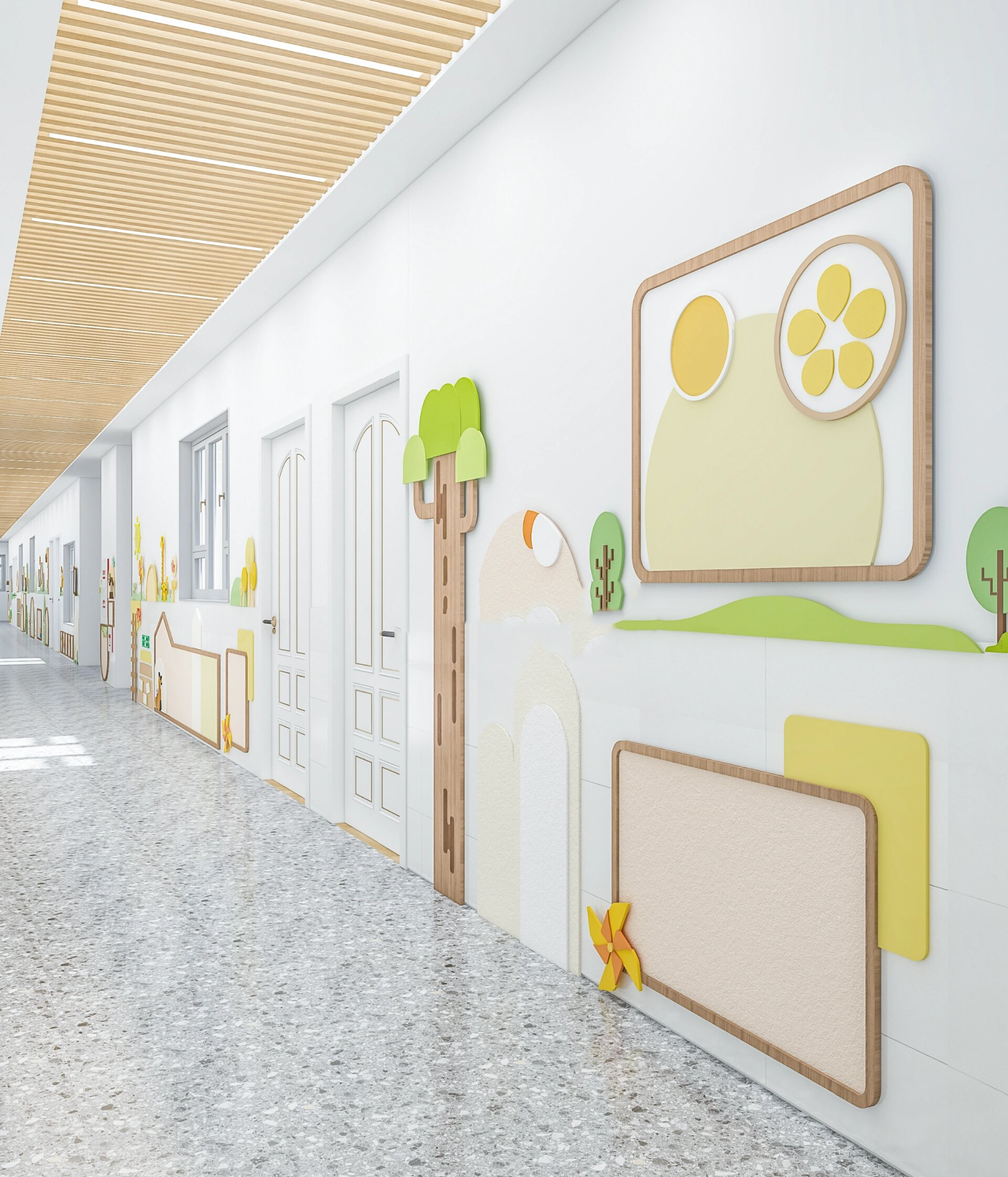 好看的幼儿园走廊环创来咯