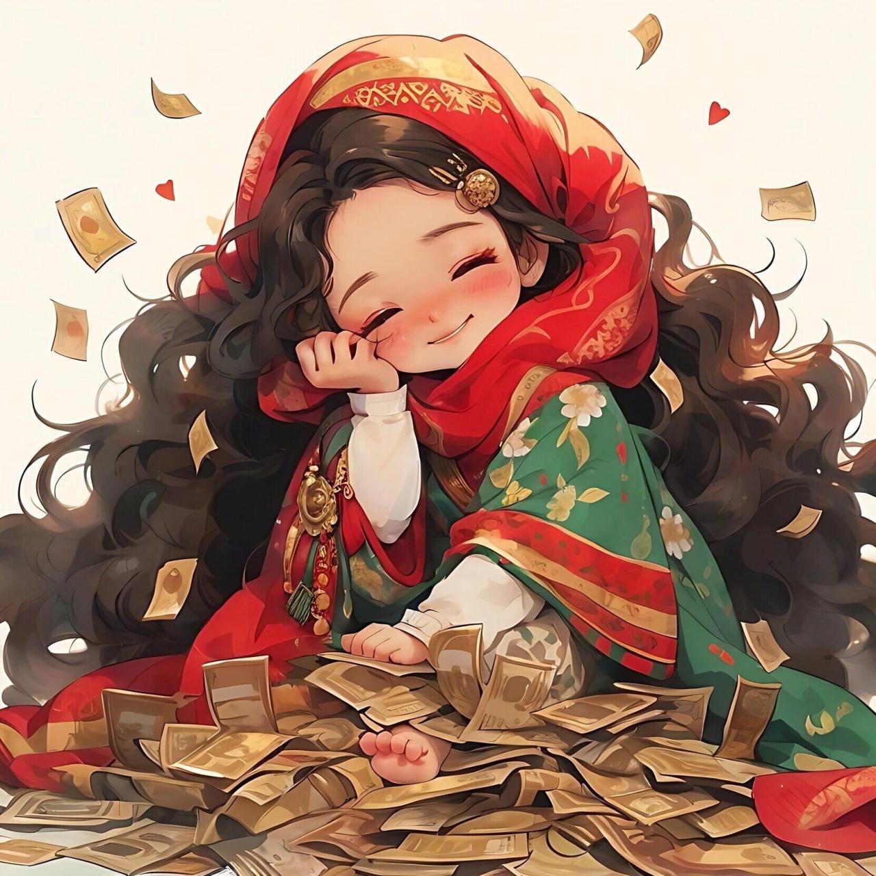 卡通头像,可爱头像,动漫头像,龙年头像,跨年头像,2024头像新年头像