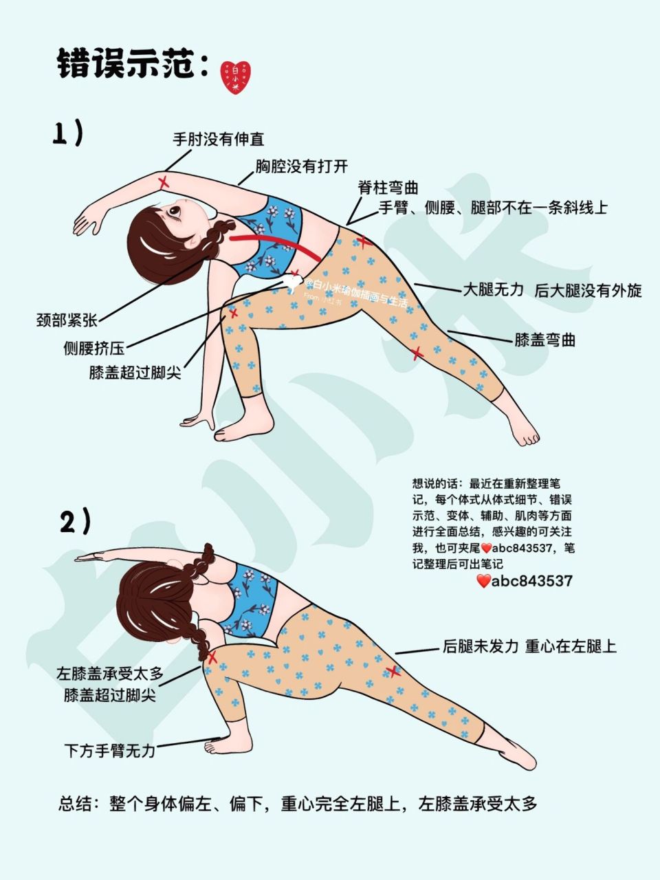 笔记3——瑜伽侧角伸展式 笔记持续更新中,喜欢可以关注哦#白小米瑜伽