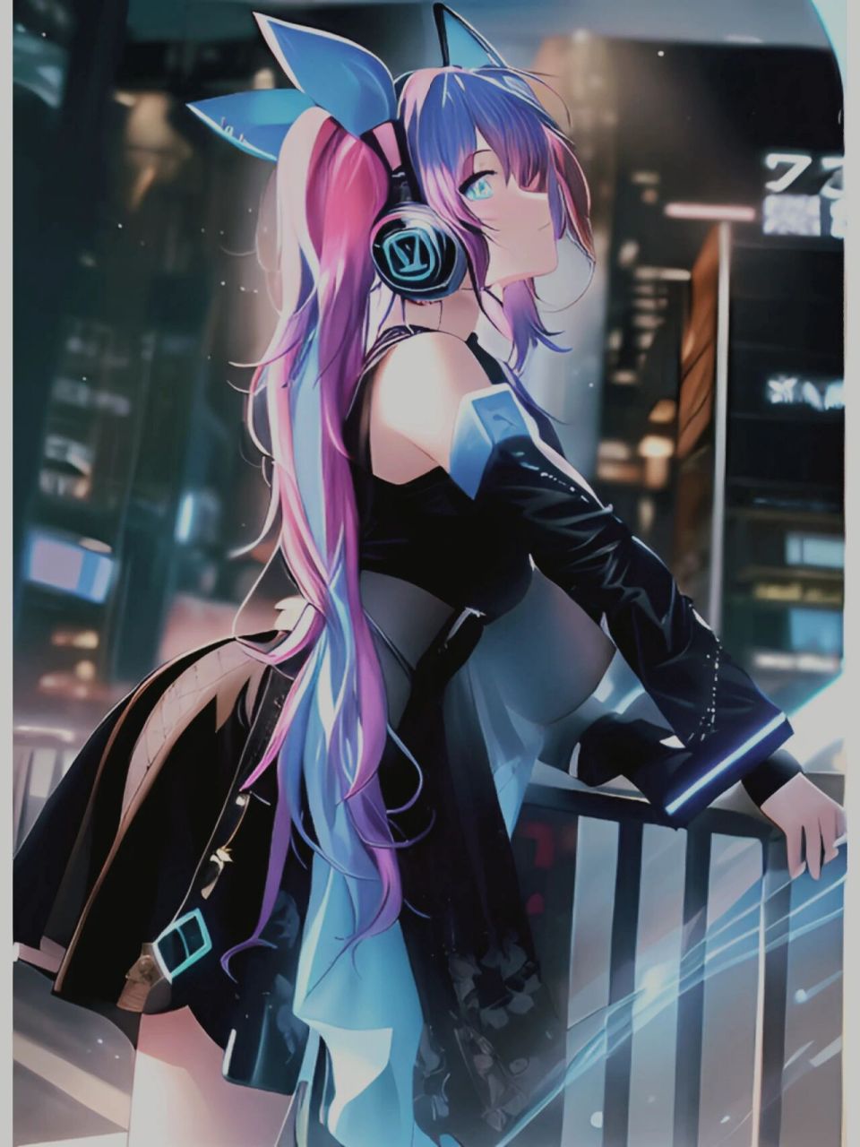 安琪拉心灵骇客皮肤(ai绘画) 王者荣耀安琪拉心灵骇客,ai绘画作品