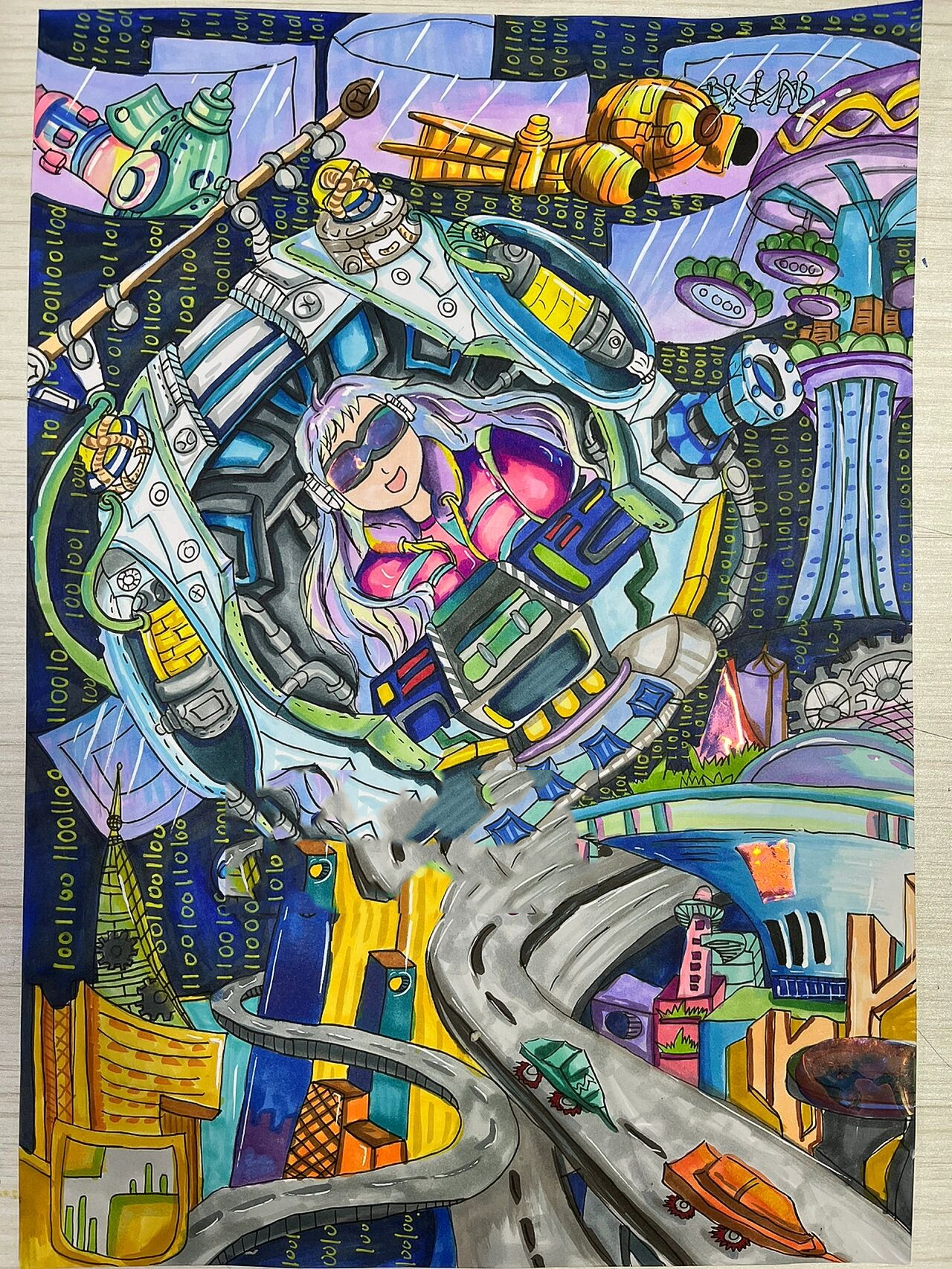 科幻画|a3学生作品@哇哇读书会的动态